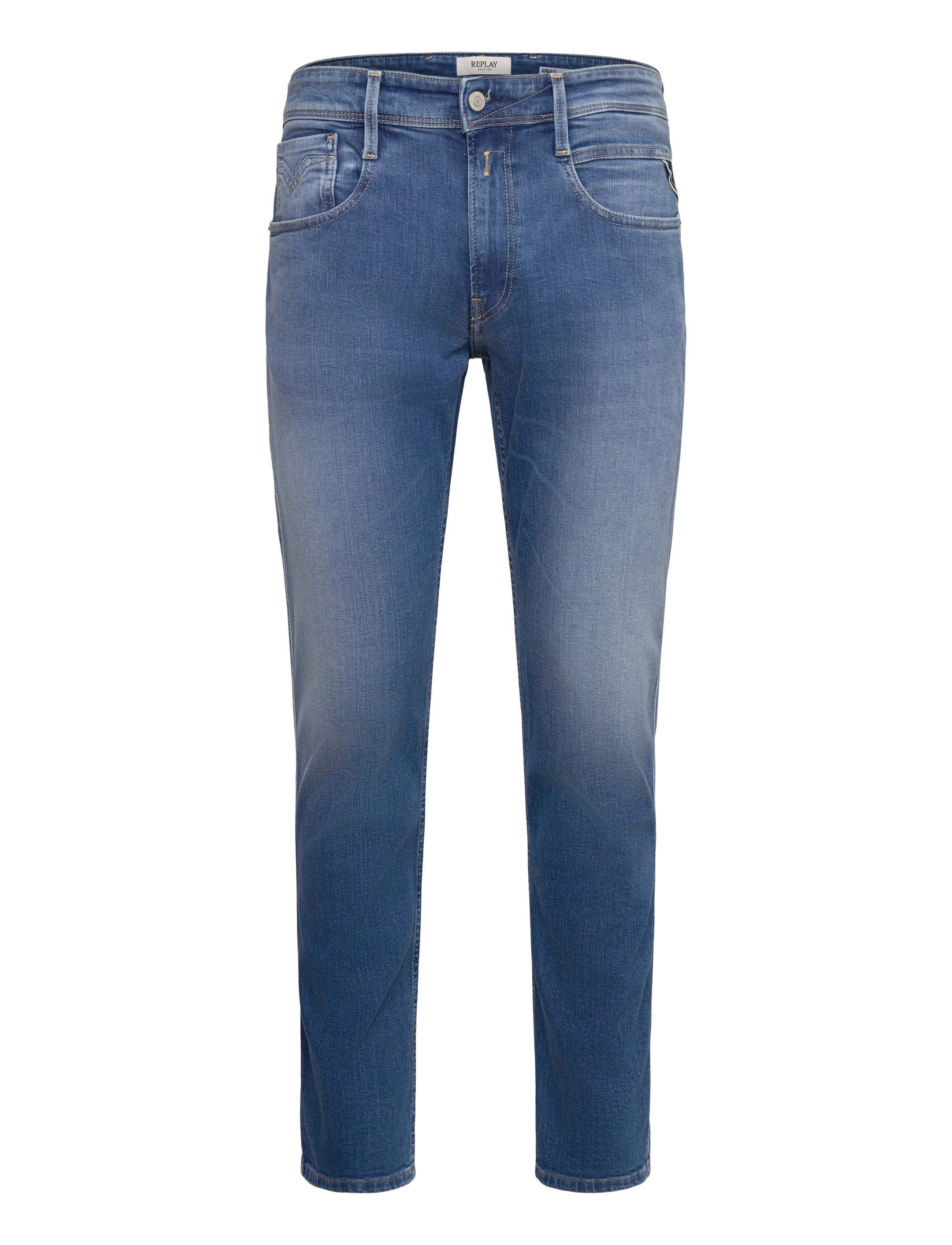 REPLAY Anbass Hosen Slim 573 Eco Plus Blau - 33x34 - Herren