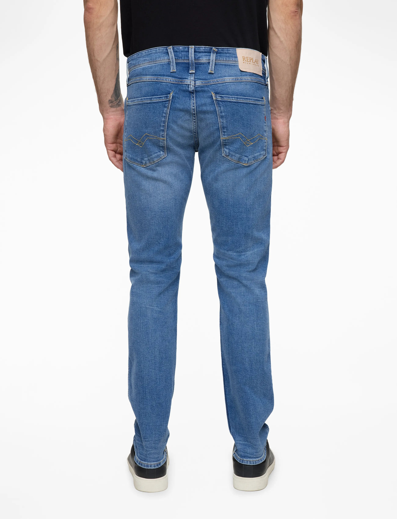 Replay - ANBASS Trousers SLIM 573 ECO PLUS - skinny jeans - blue - 4