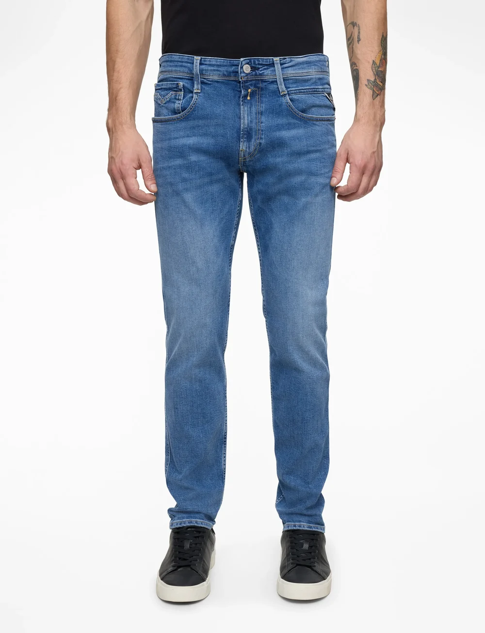 Replay - ANBASS Trousers SLIM 573 ECO PLUS - skinny jeans - blue - 0