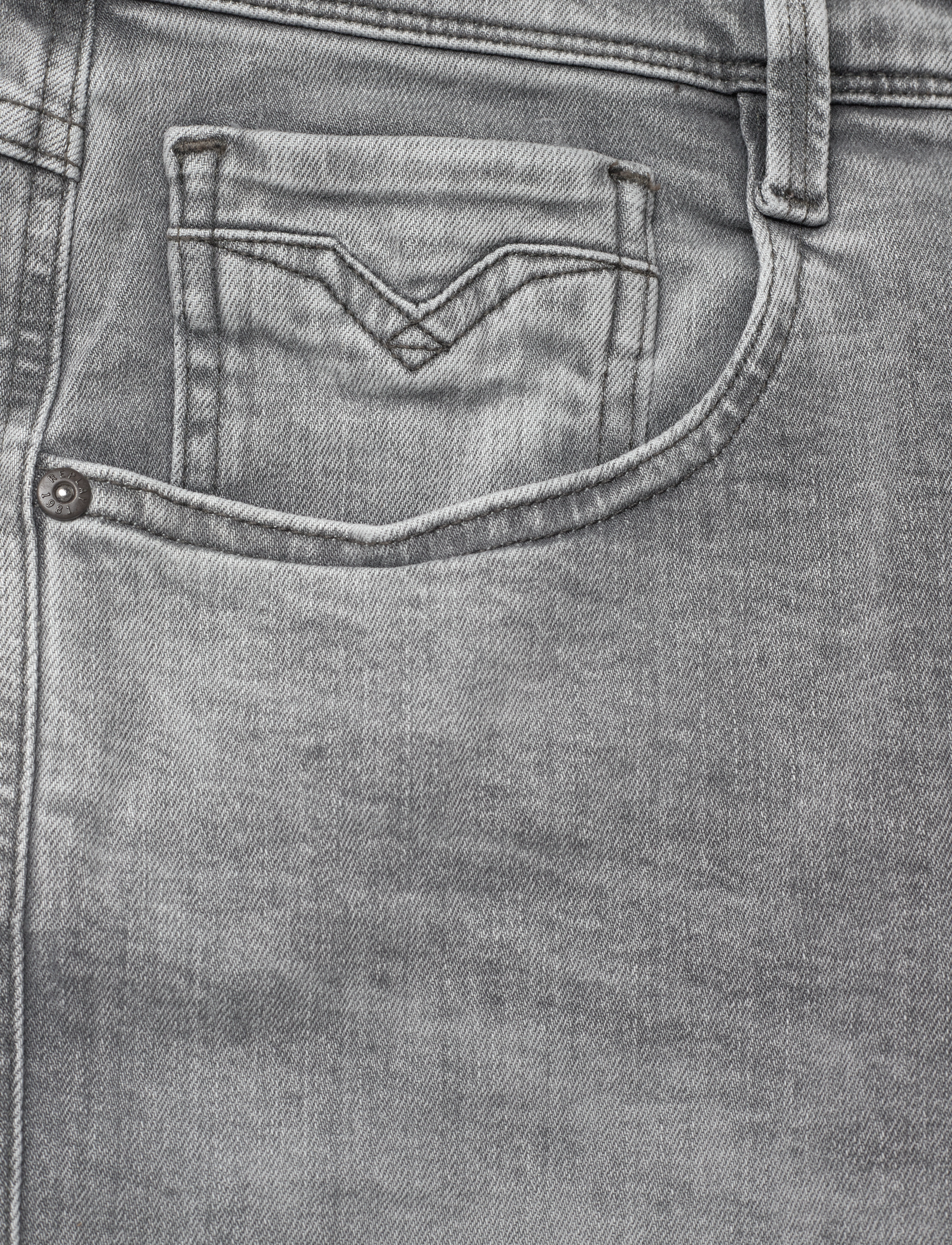 Replay - ANBASS Trousers SLIM 573 ONLINE - grey - 4