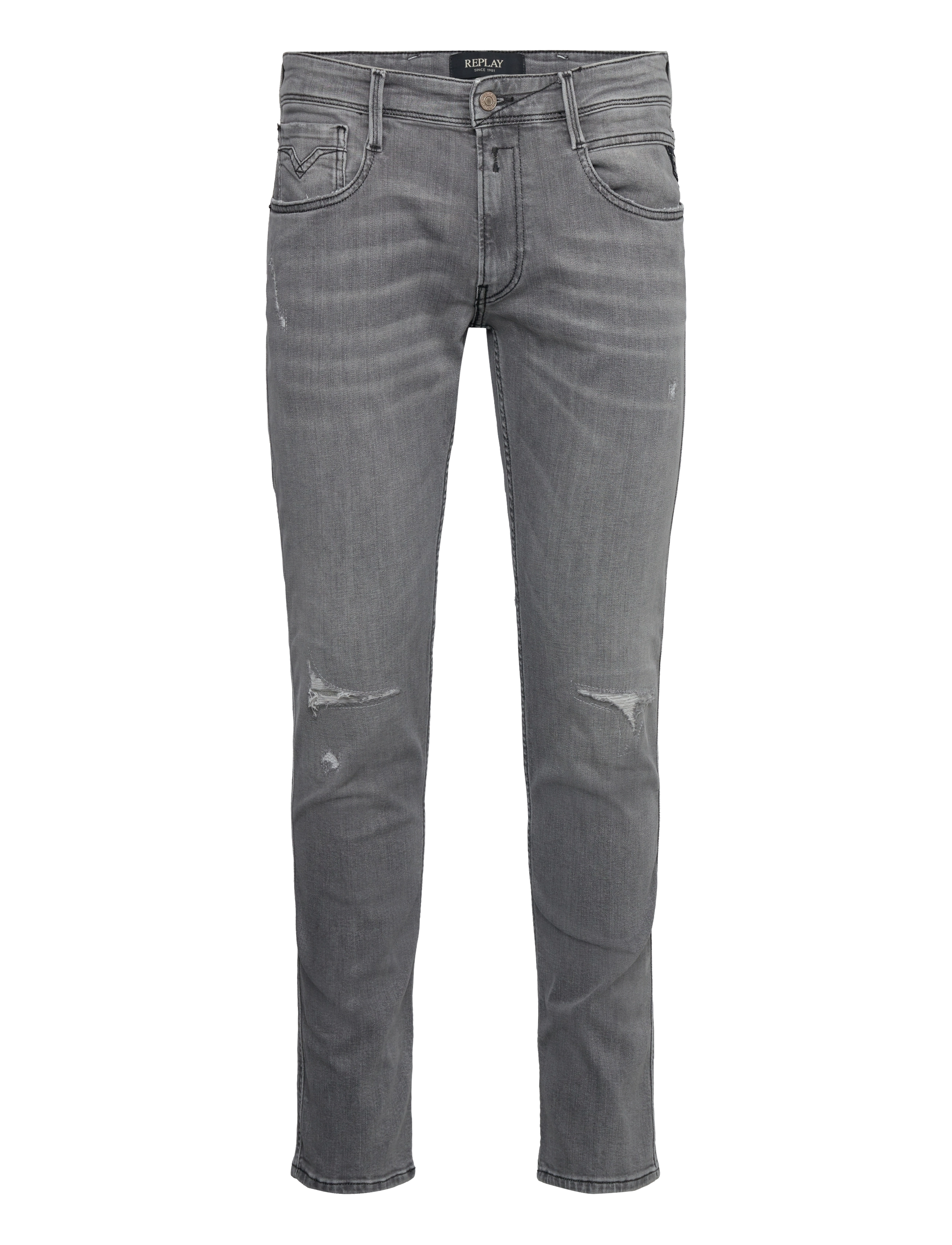 Replay - ANBASS Trousers SLIM 573 ECO PLUS - grey - 0