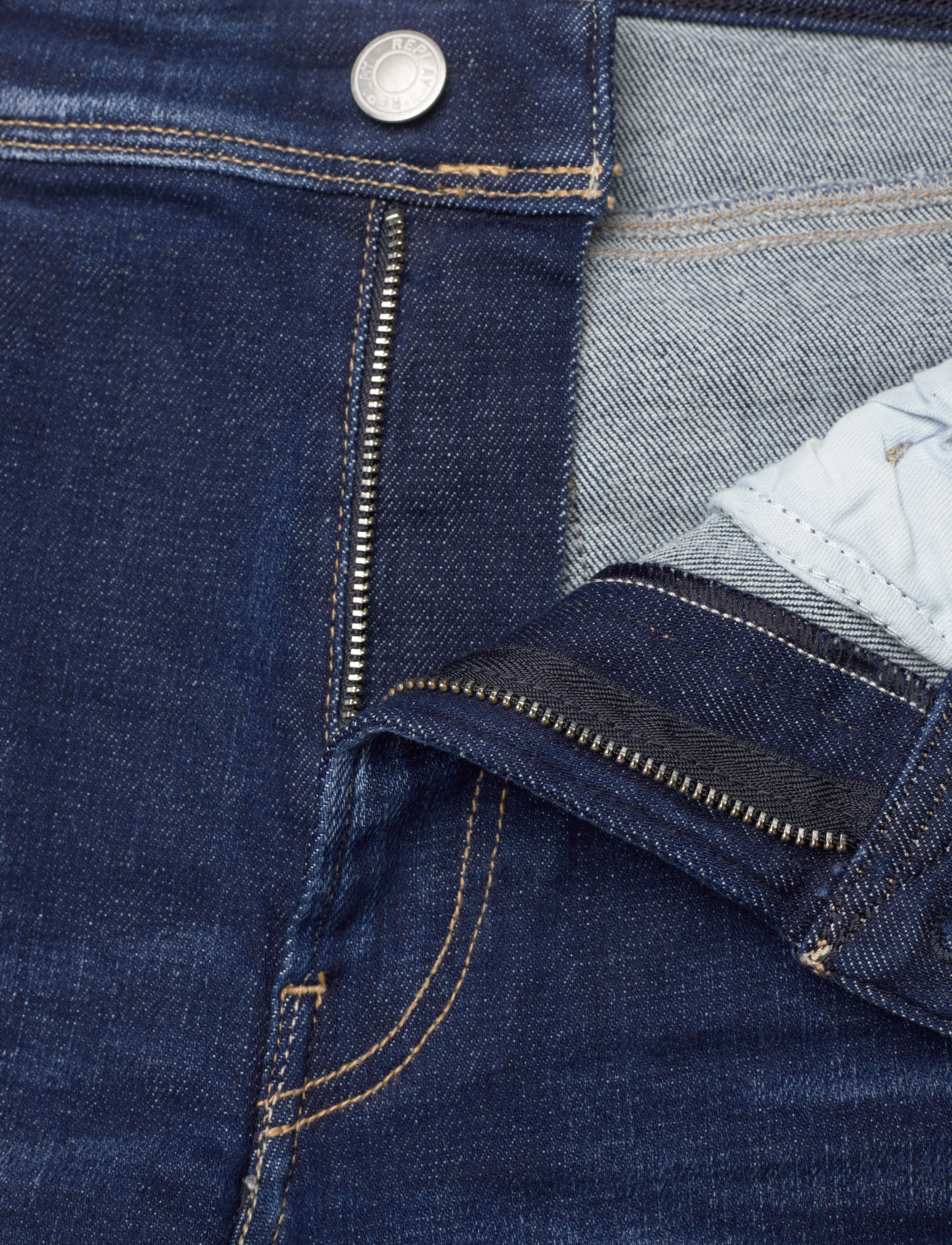 Replay - ANBASS Trousers RECYCLED 360 - blue - 3