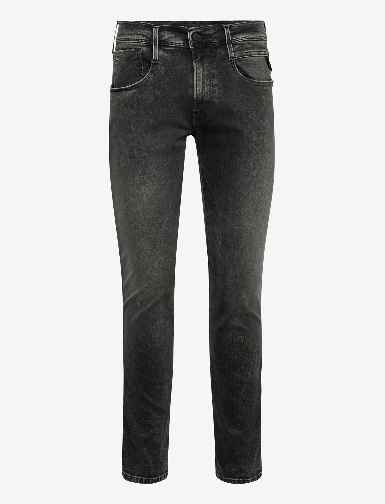Replay - ANBASS Trousers SLIM HYPERFLEX ORIGINAL - regular jeans - dark grey - 1
