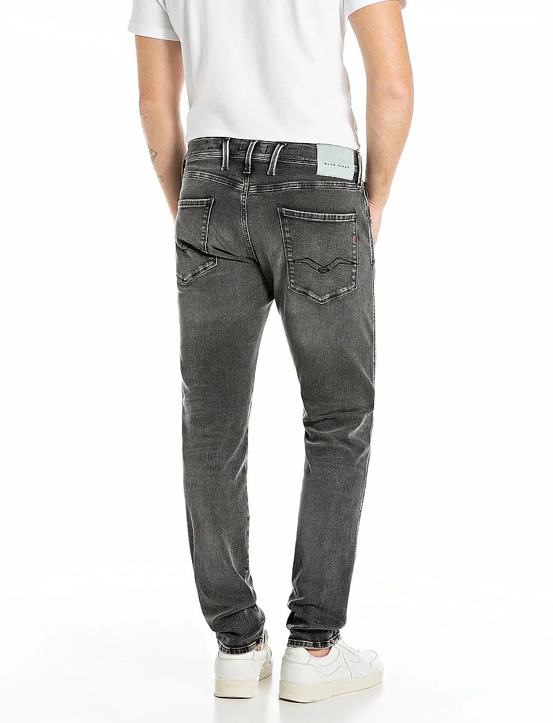 Replay - ANBASS Trousers SLIM HYPERFLEX ORIGINAL - regular jeans - dark grey - 3
