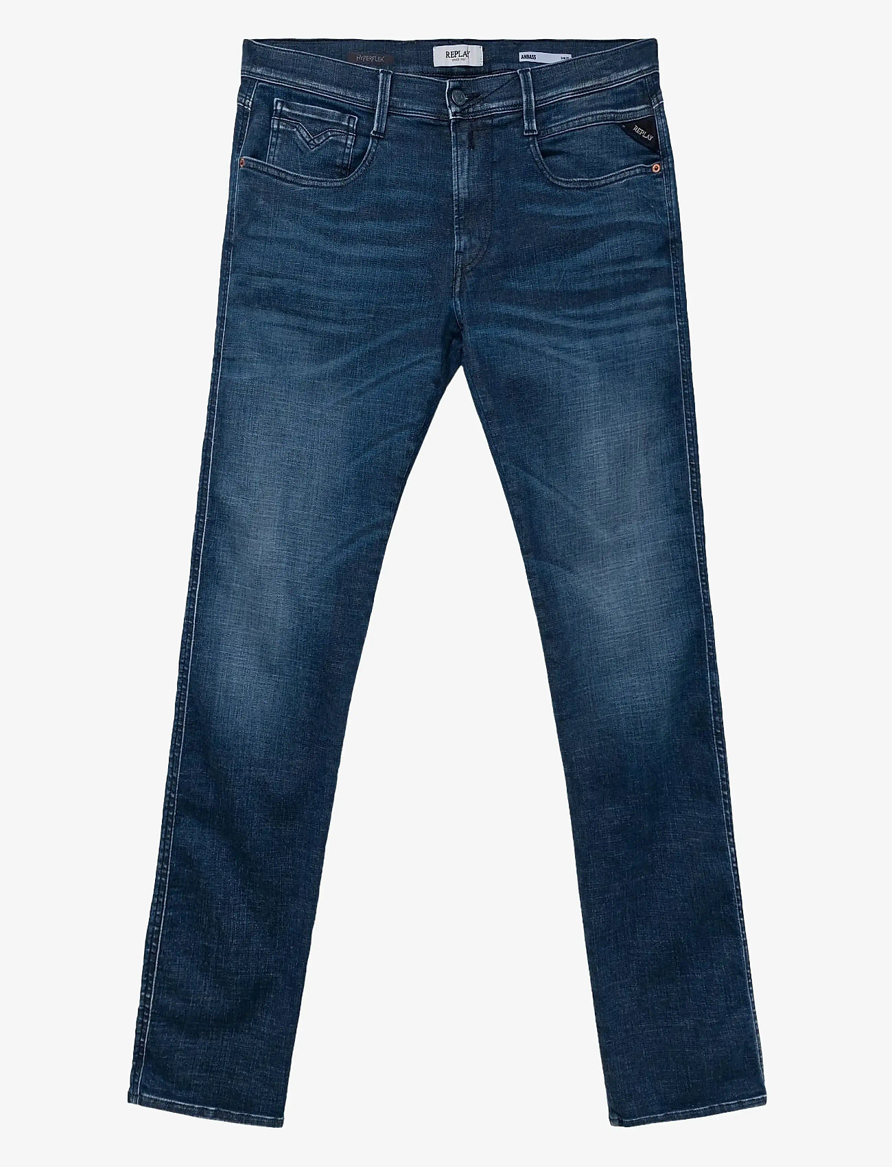 Replay - ANBASS Trousers SLIM Hyperflex Matrix - slim fit jeans - medium blue - 1