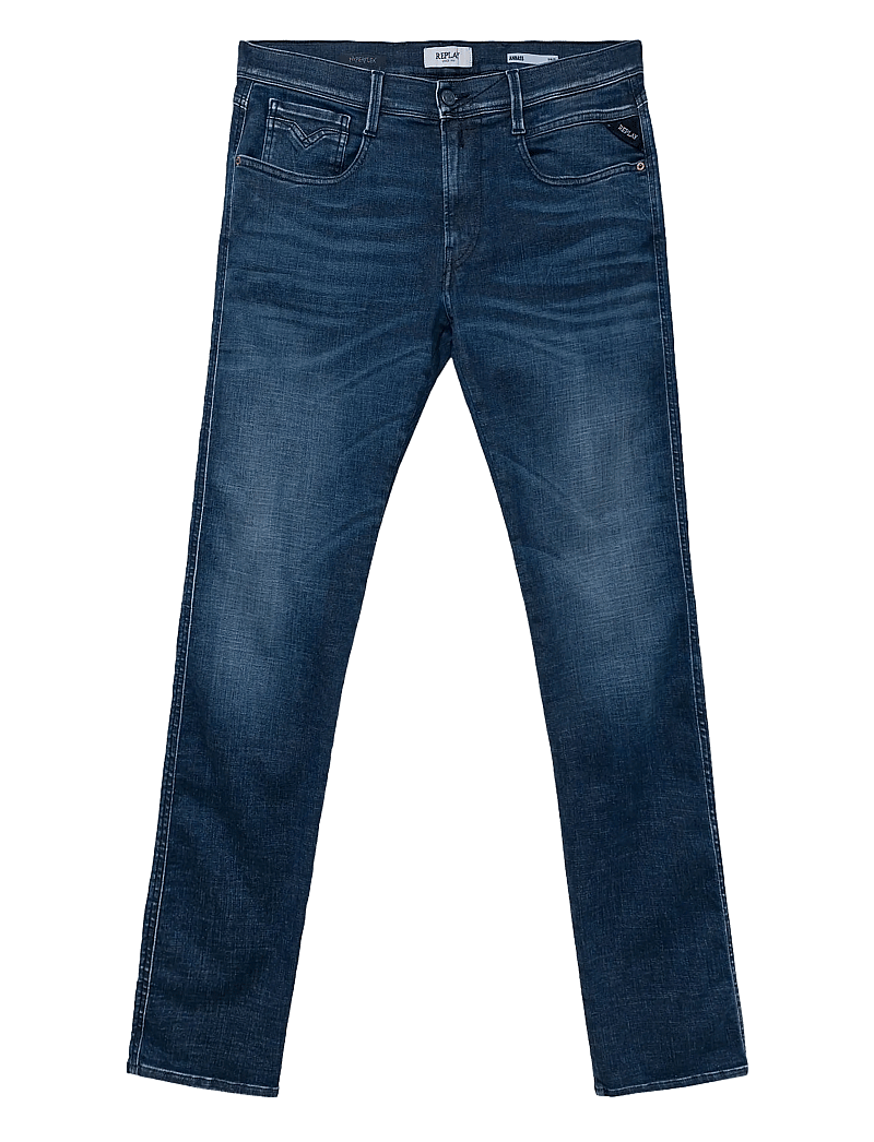 Replay - ANBASS Trousers SLIM Hyperflex Matrix - slim fit jeans - medium blue - 1