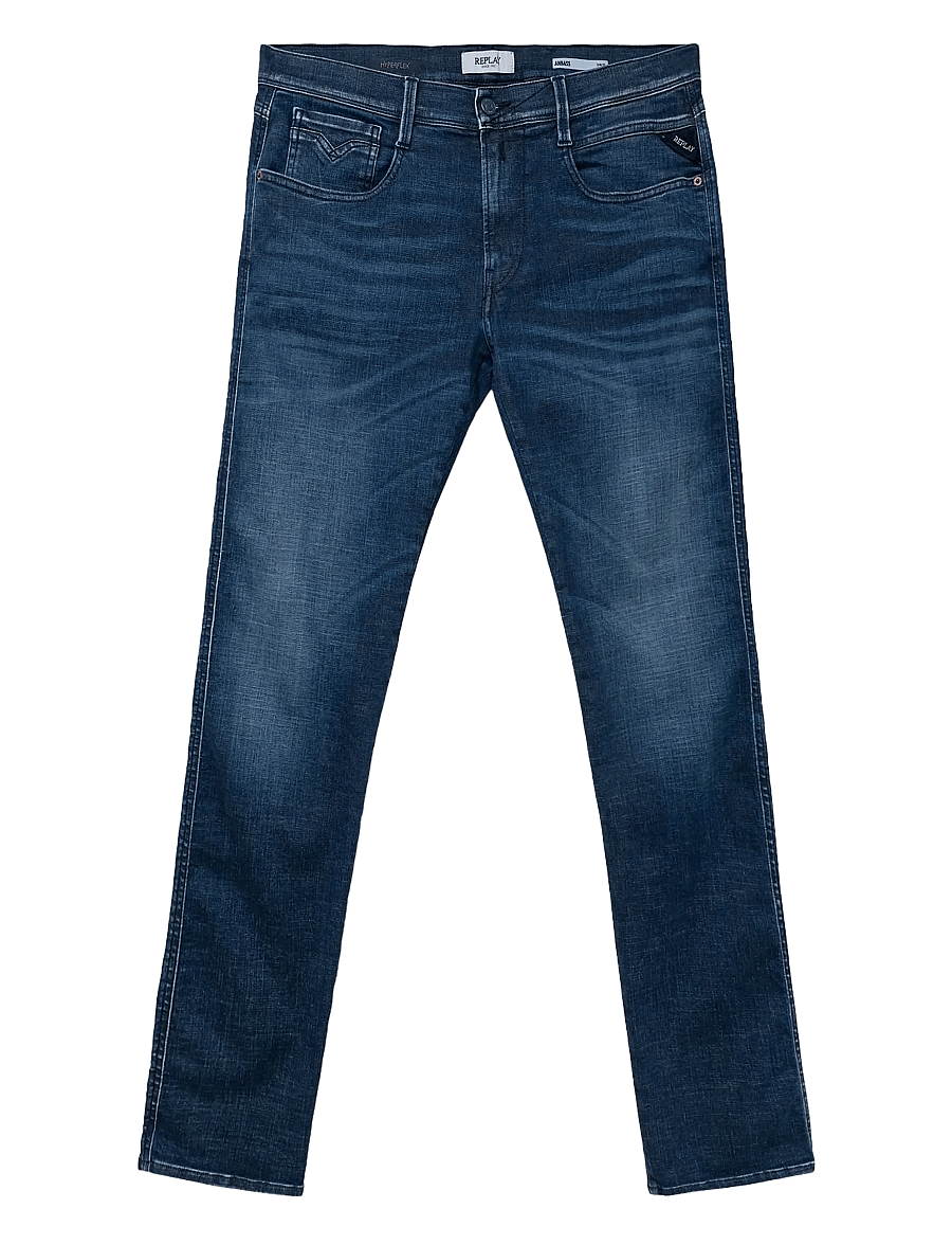 Replay - ANBASS Trousers SLIM Hyperflex Matrix - slim jeans - medium blue - 1