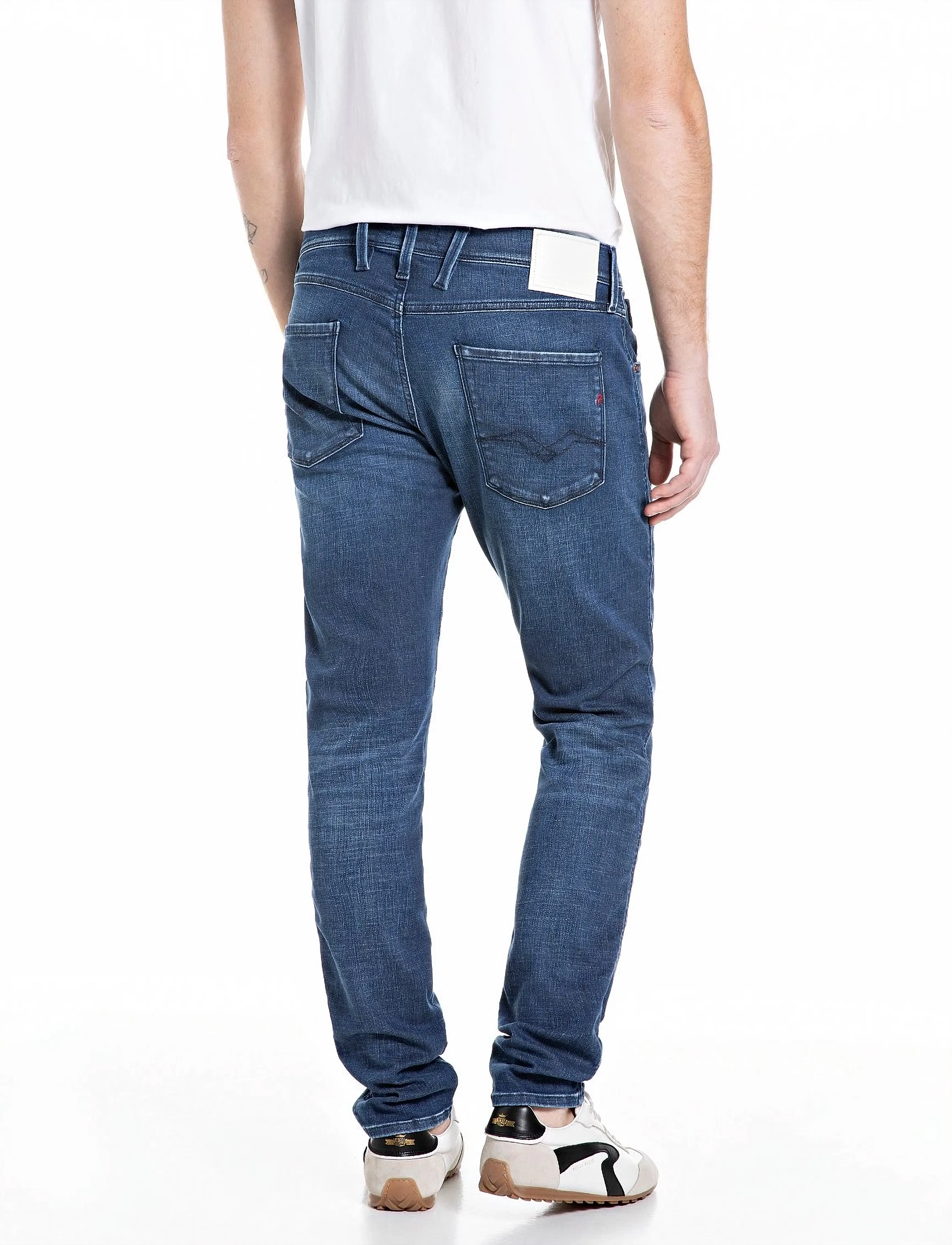 Replay - ANBASS Trousers SLIM Hyperflex Matrix - slim jeans - medium blue - 2