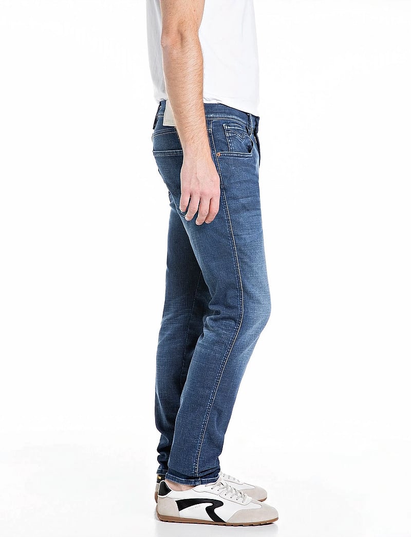 Replay - ANBASS Trousers SLIM Hyperflex Matrix - slim fit jeans - medium blue - 3