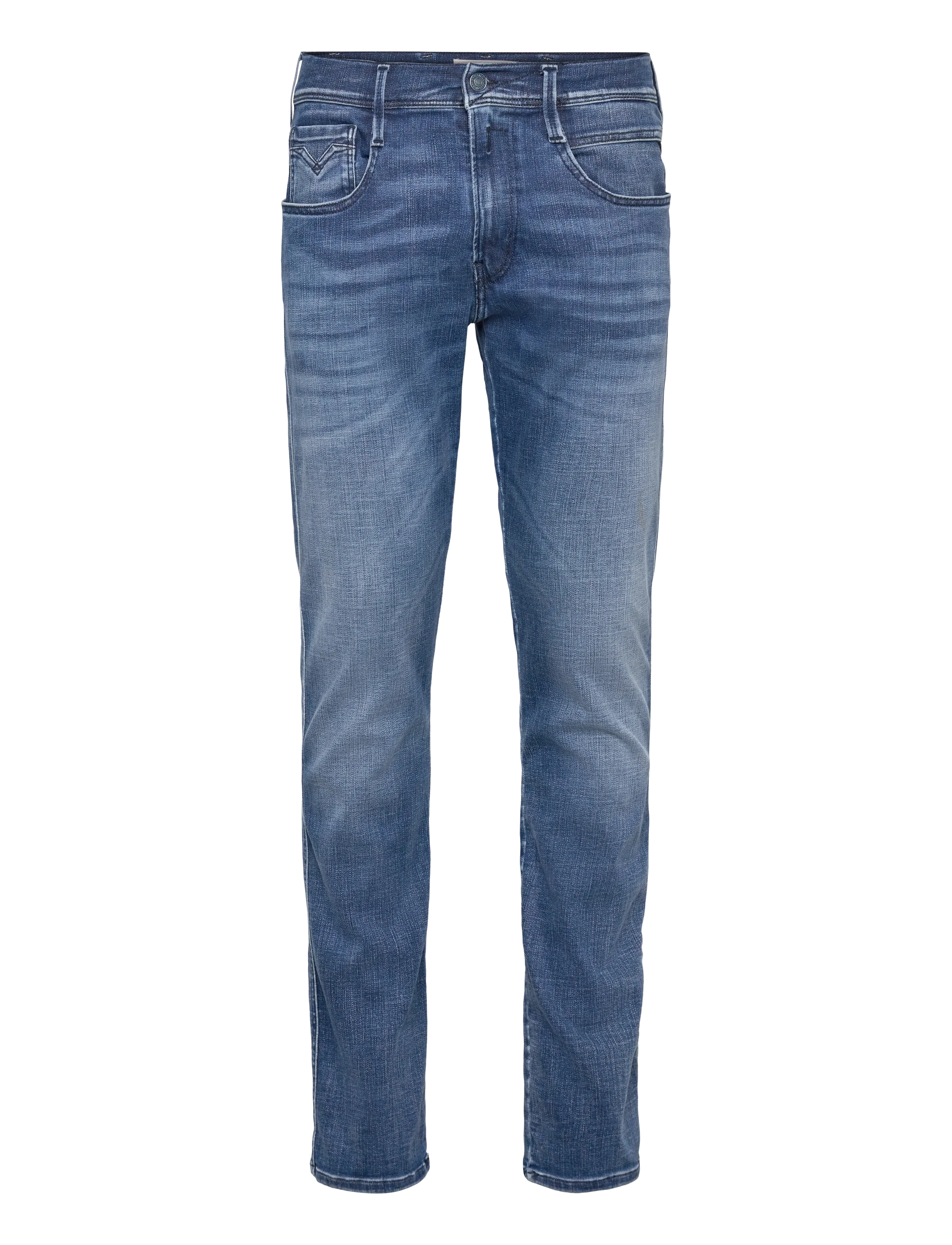 Replay ANBASS Trousers SLIM Hyperflex Matrix - Jeans - MEDIUM BLUE / blue