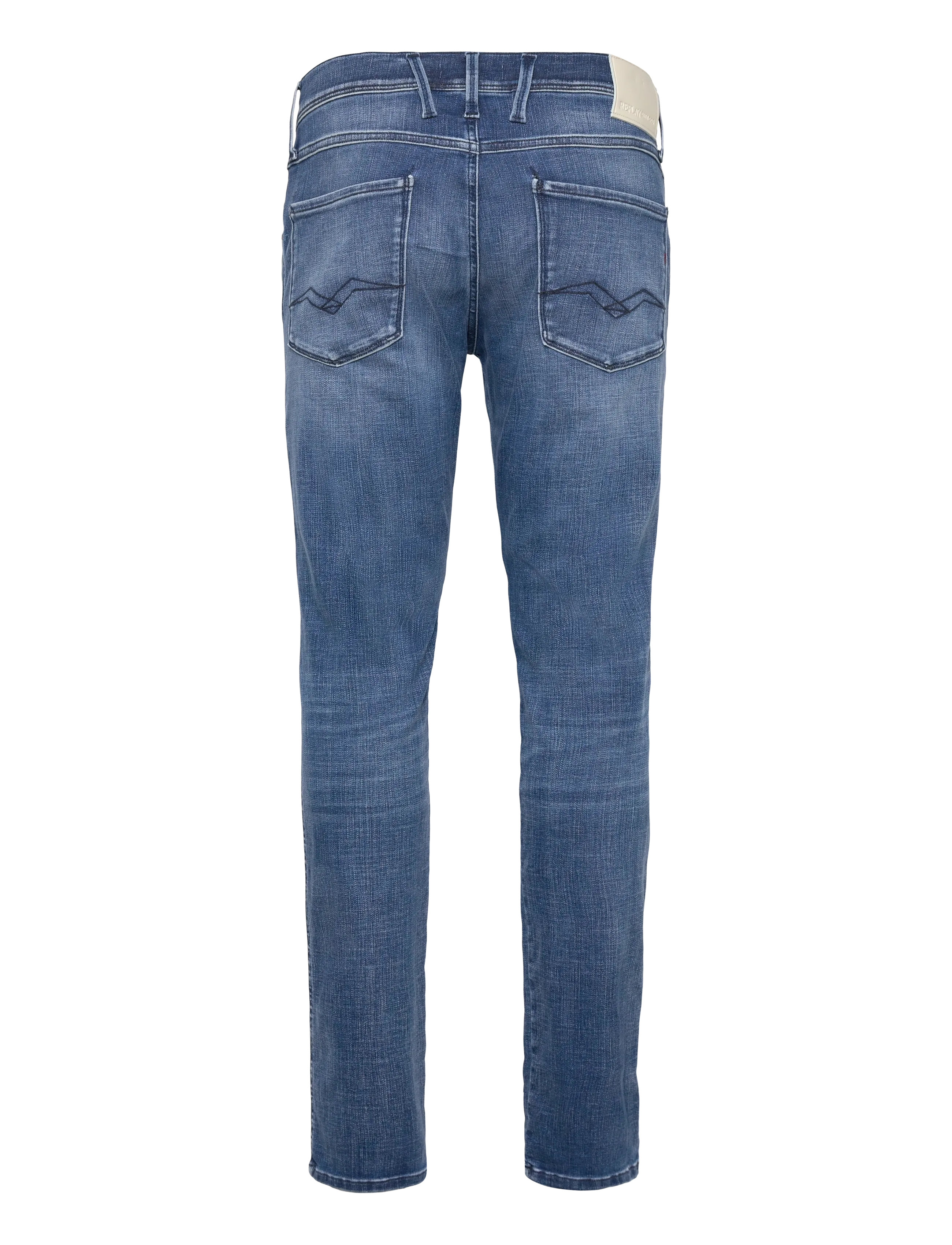 Replay - ANBASS Trousers SLIM Hyperflex Matrix - püksid & teksad - medium blue - 2