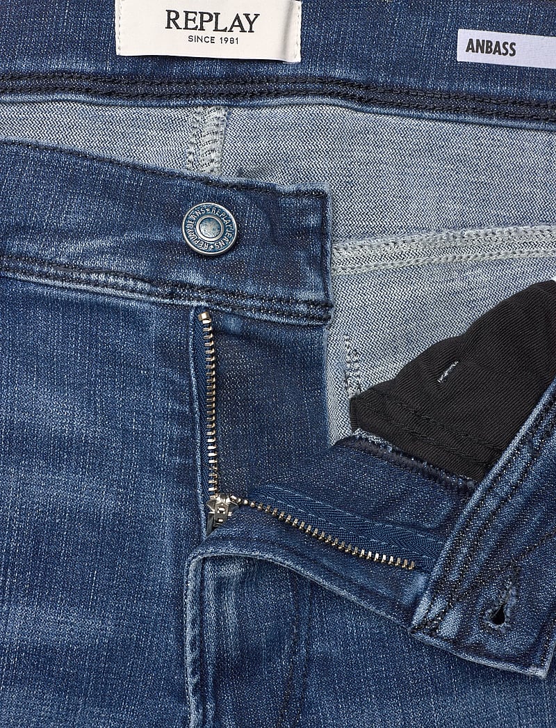 Replay - ANBASS Trousers SLIM Hyperflex Matrix - slim fit jeans - medium blue - 5