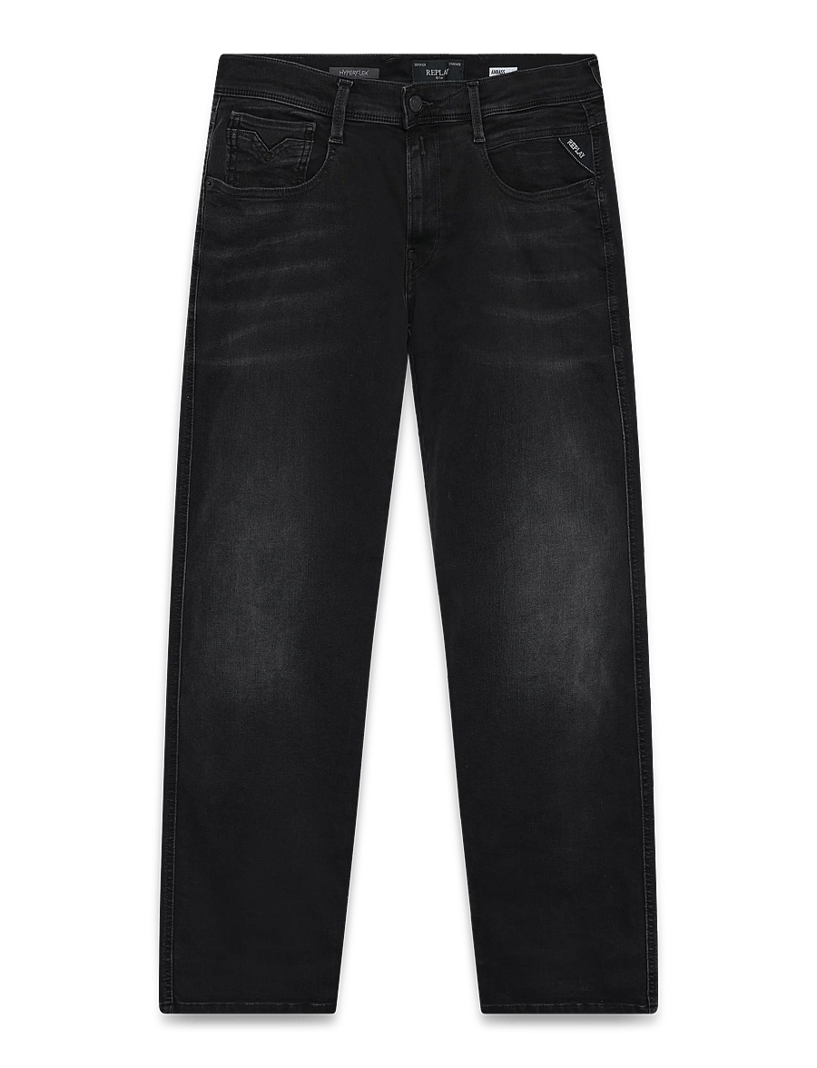Replay - ANBASS Trousers SLIM Hyperflex Dust - slim-fit jeans - black - 1