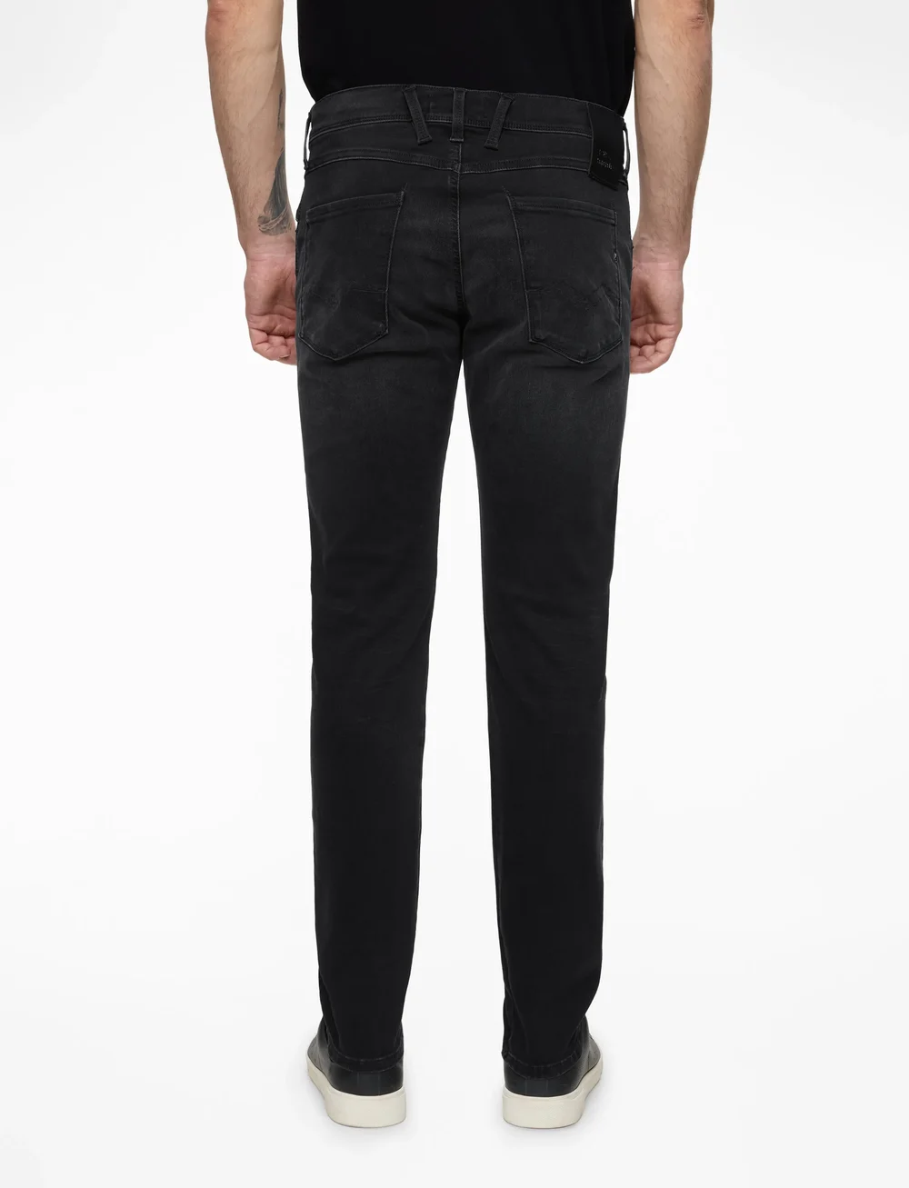 Replay - ANBASS Trousers SLIM Hyperflex Dust - slim jeans - black - 4