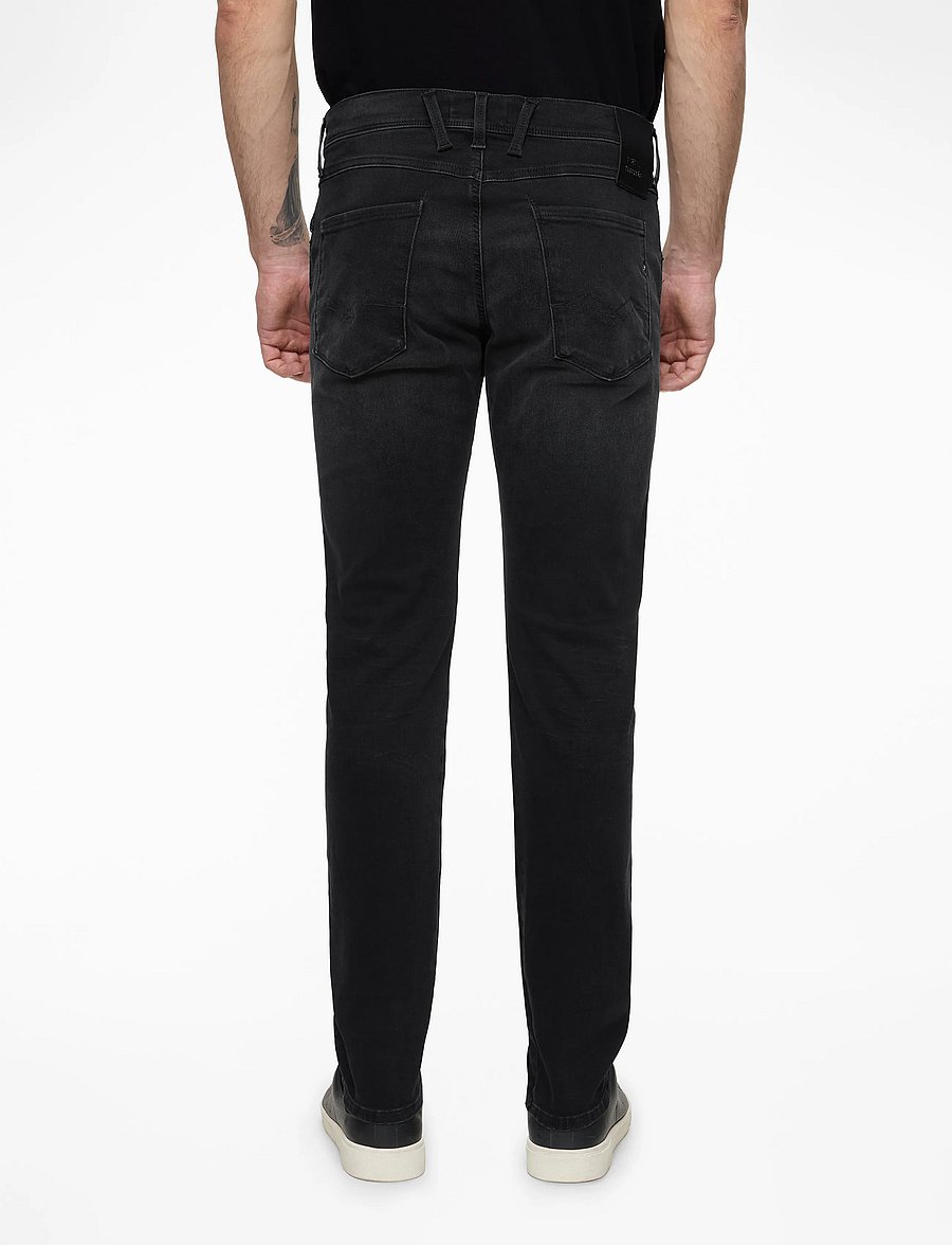 Replay - ANBASS Trousers SLIM Hyperflex Dust - slim-fit jeans - black - 4