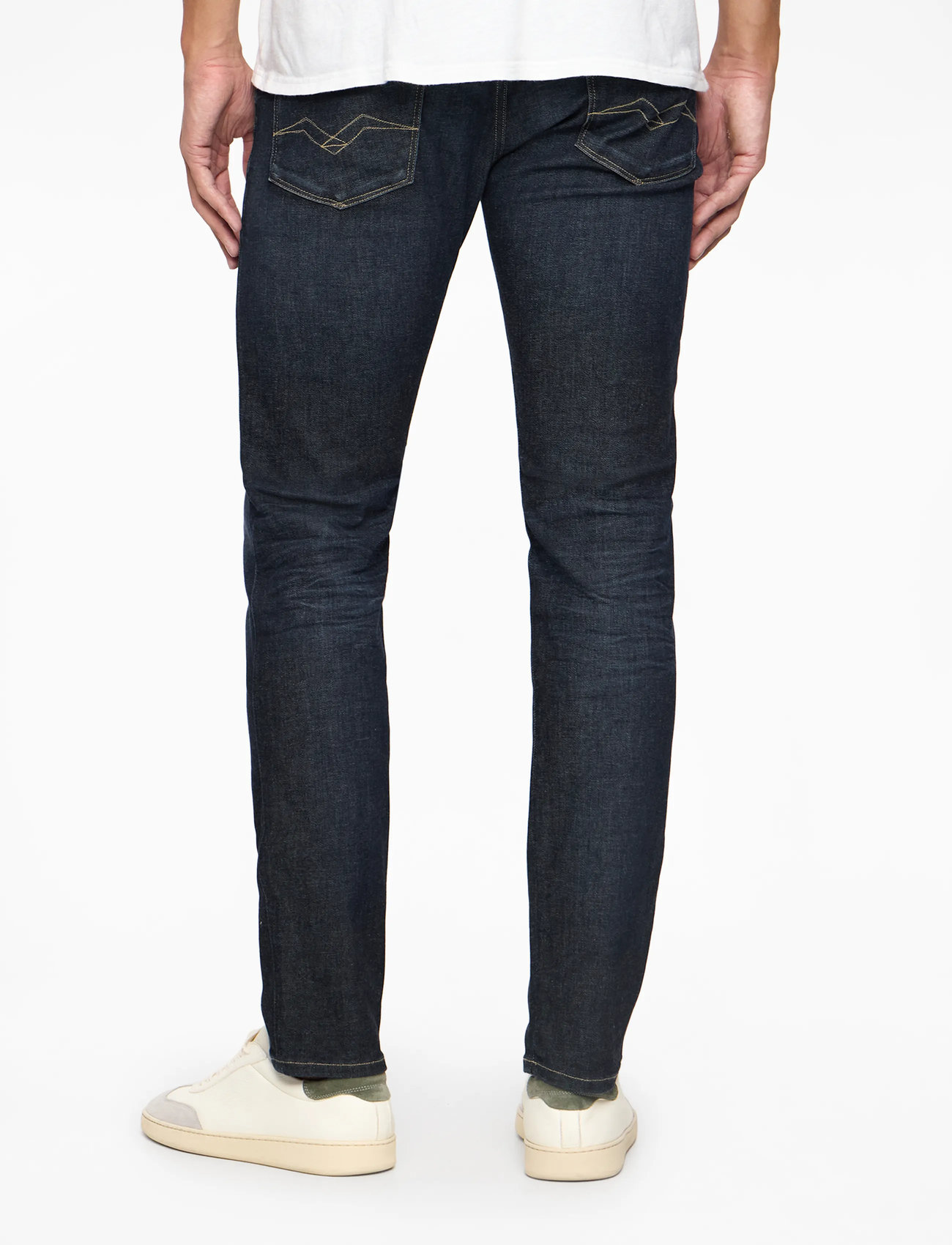 Replay - ANBASS Trousers SLIM Hyperflex Dust - kitsad teksad - dark blue - 4