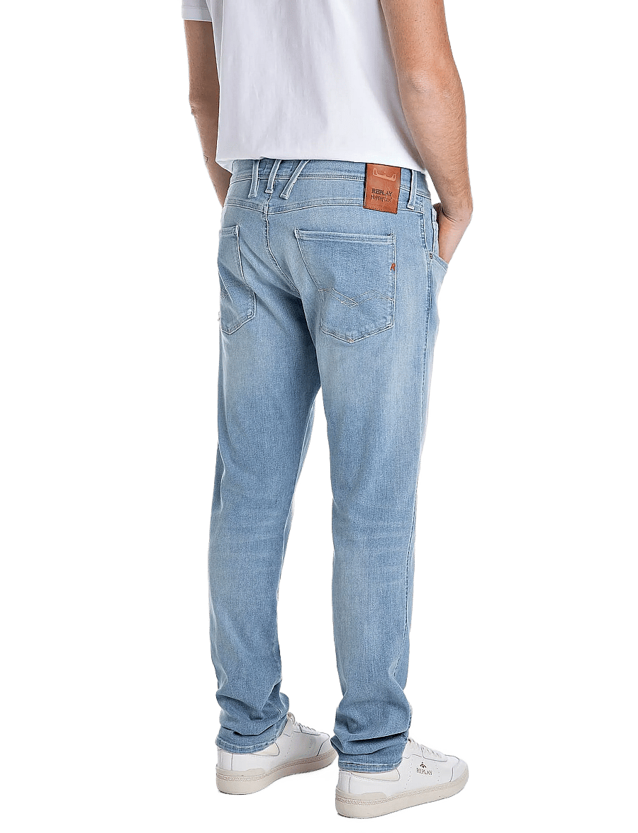 Replay - ANBASS SLIM Hyperflex Dust DENIM Trousers - slim jeans - blue - 3