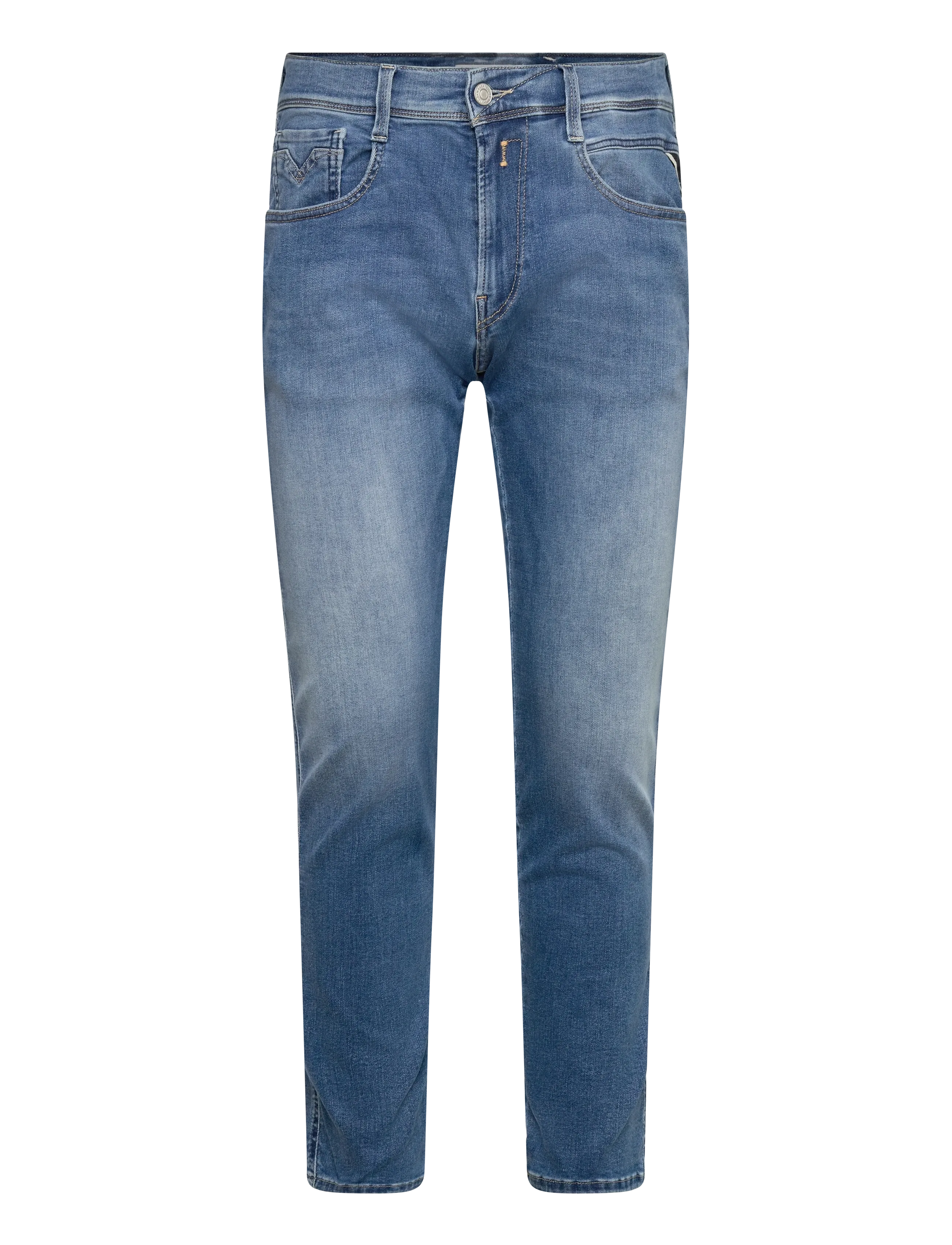 ANBASS Trousers SLIM HYPERFLEX ORIGINAL - MEDIUM BLUE