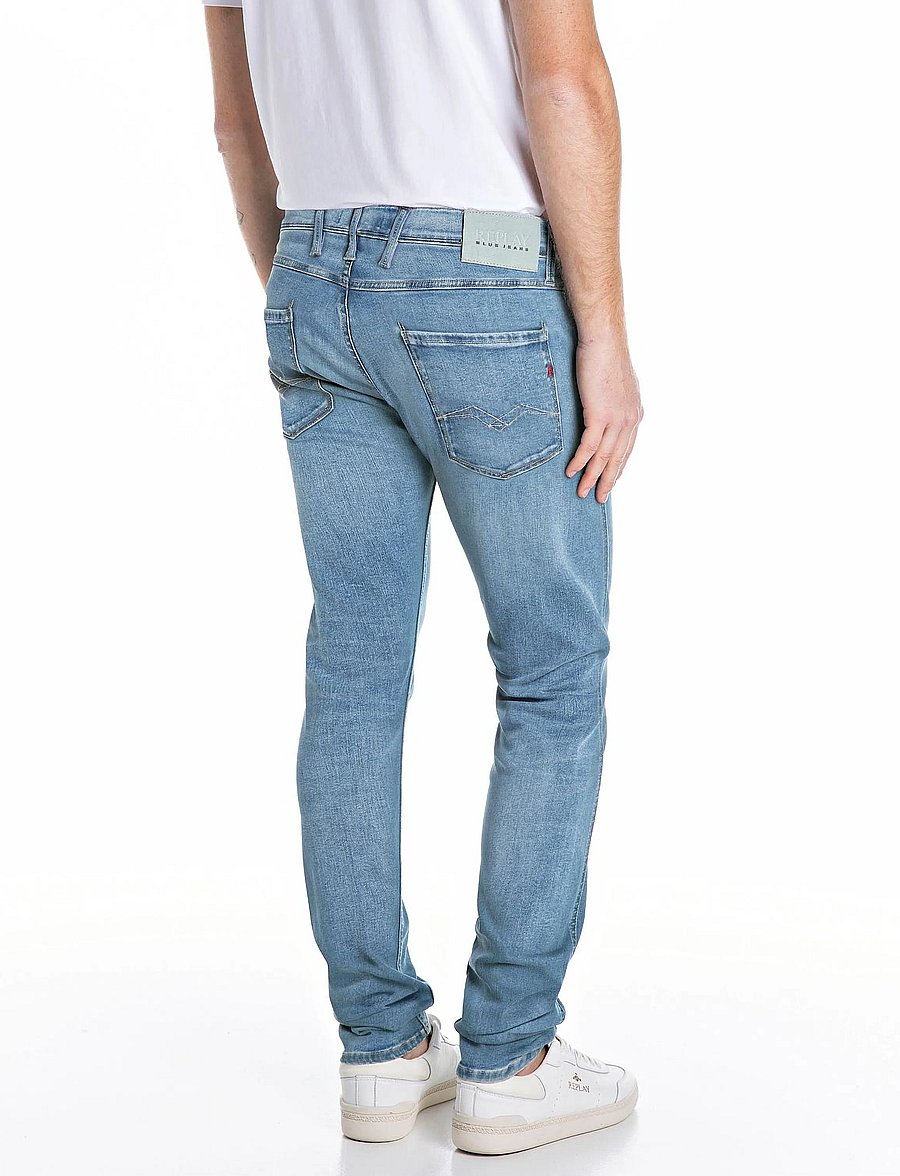 Replay - ANBASS Trousers SLIM HYPERFLEX ORIGINAL - slim-fit jeans - blue - 3
