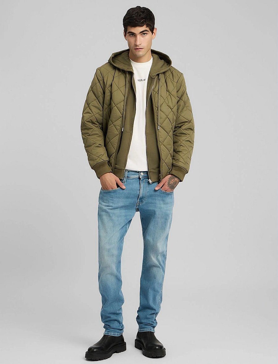 Replay - ANBASS Trousers SLIM HYPERFLEX ORIGINAL - slim-fit jeans - blue - 4