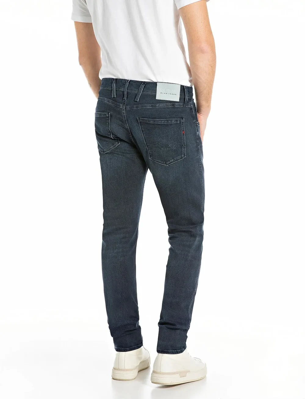 Replay - ANBASS Trousers SLIM HYPERFLEX ORIGINAL - slim jeans - blue - 3