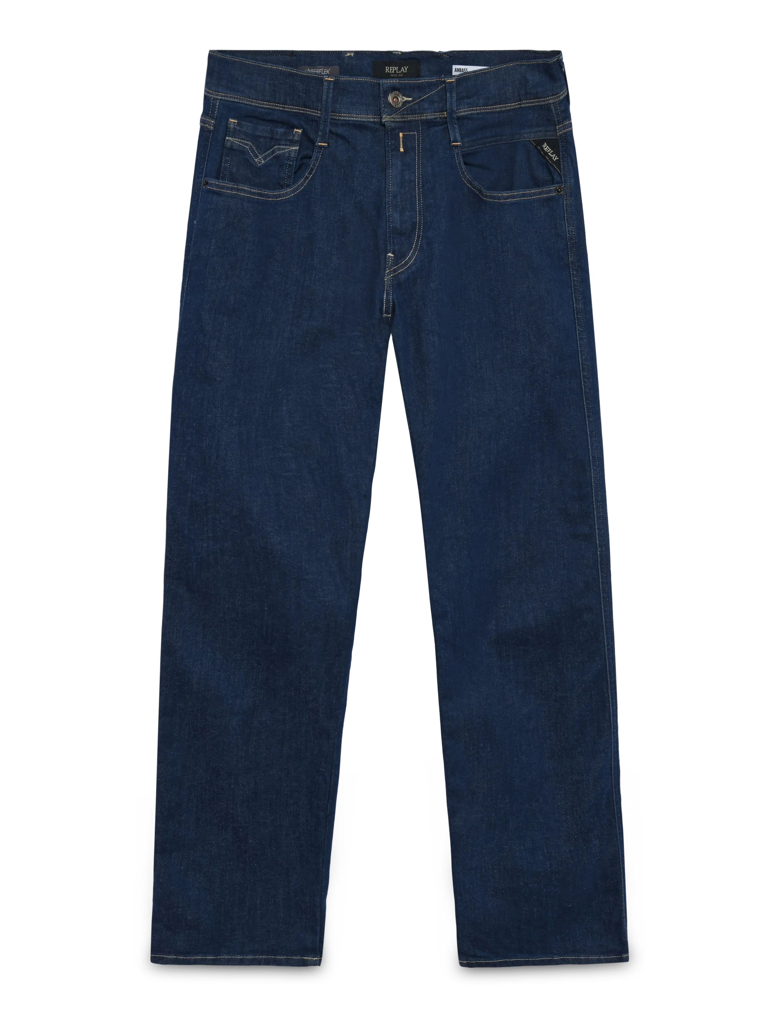 REPLAY Anbass Hosen Slim Hyperflex Eco Plus Blau - 34x34 - Herren
