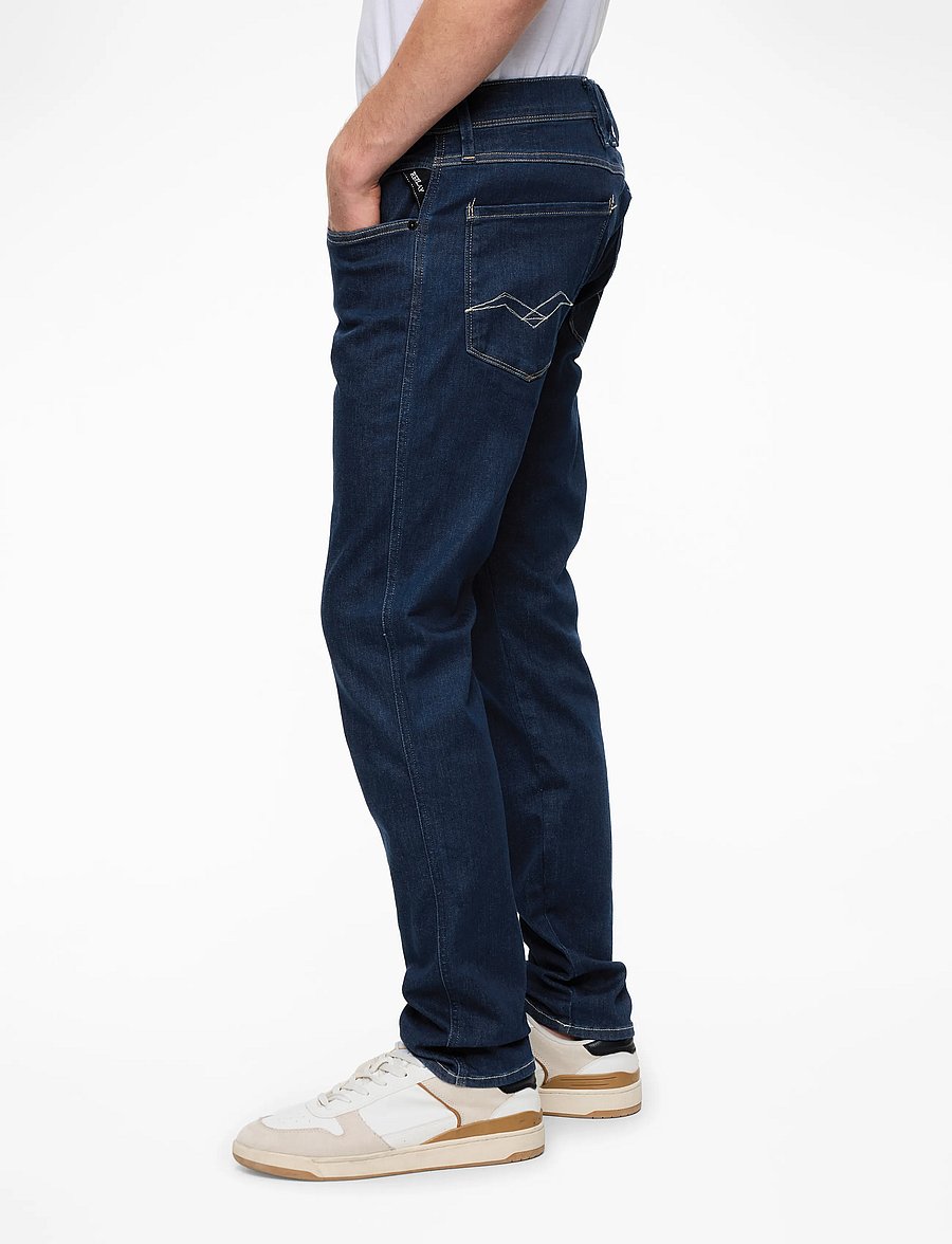 Replay - ANBASS Trousers SLIM HYPERFLEX ECO PLUS - slim-fit jeans - dark blue - 3