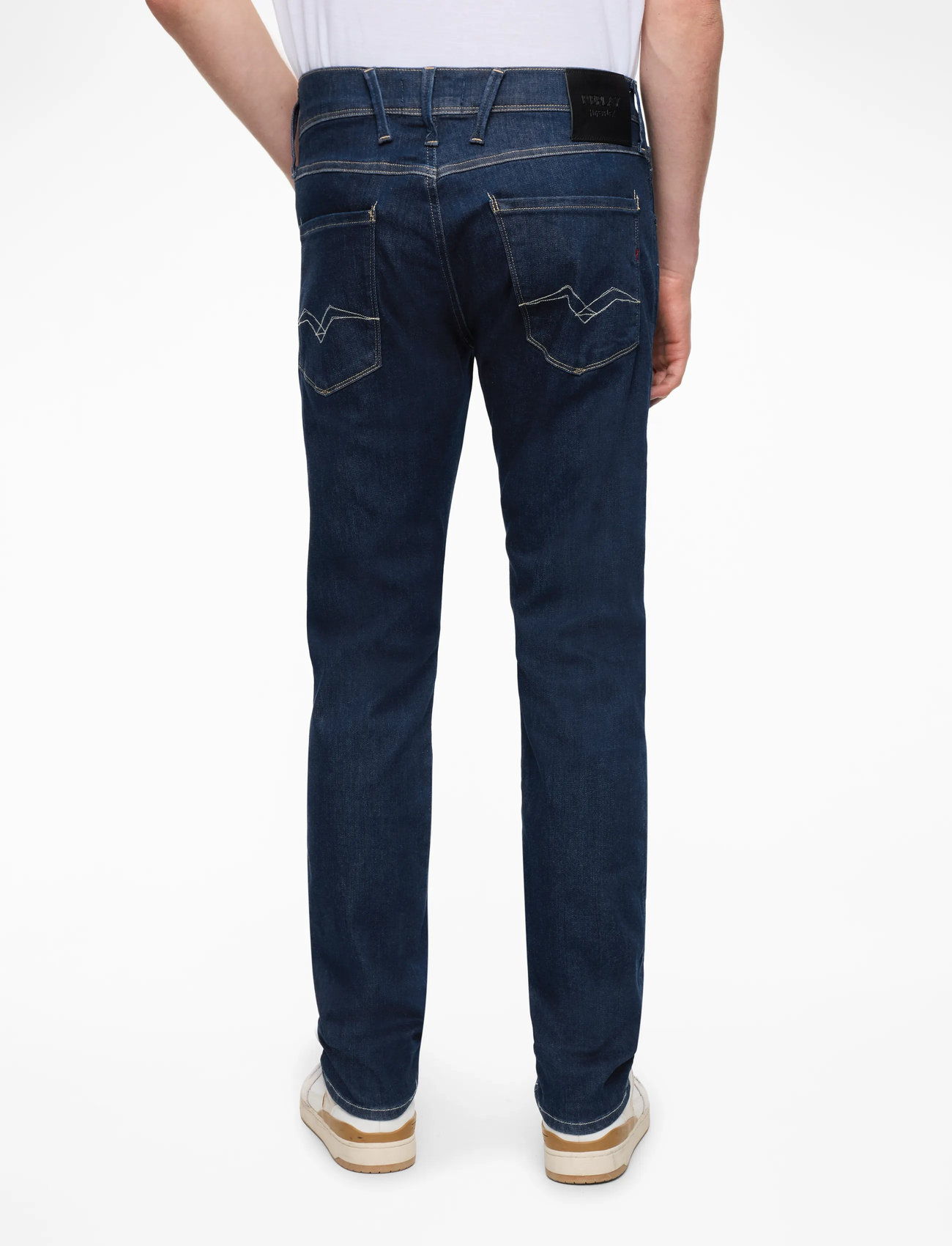 Replay - ANBASS Trousers SLIM HYPERFLEX ECO PLUS - slim jeans - dark blue - 4