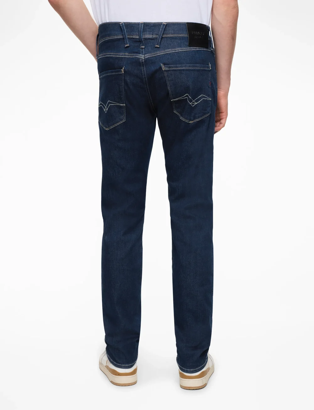 Replay - ANBASS Trousers SLIM HYPERFLEX ECO PLUS - slim jeans - dark blue - 4