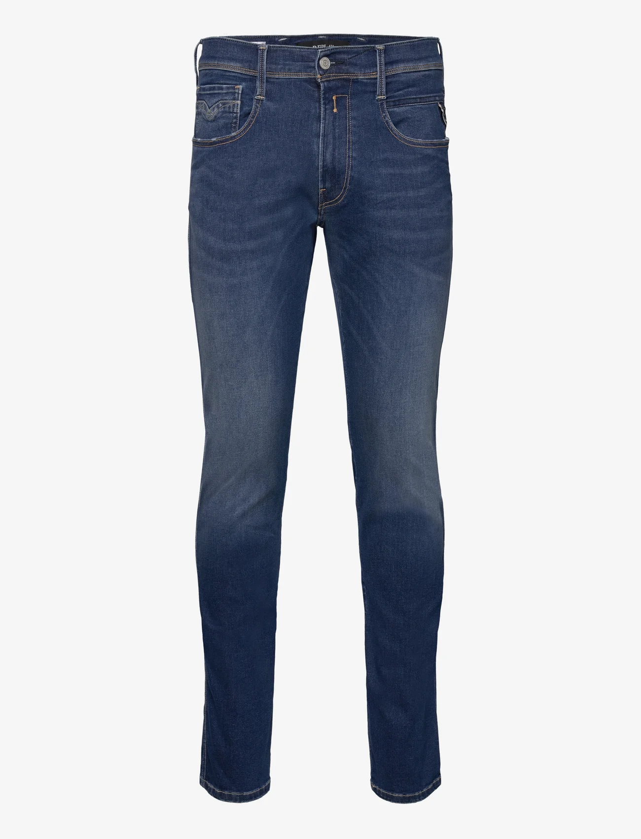 Replay - ANBASS Trousers SLIM HYPERFLEX ORIGINAL - slim fit -farkut - blue - 0