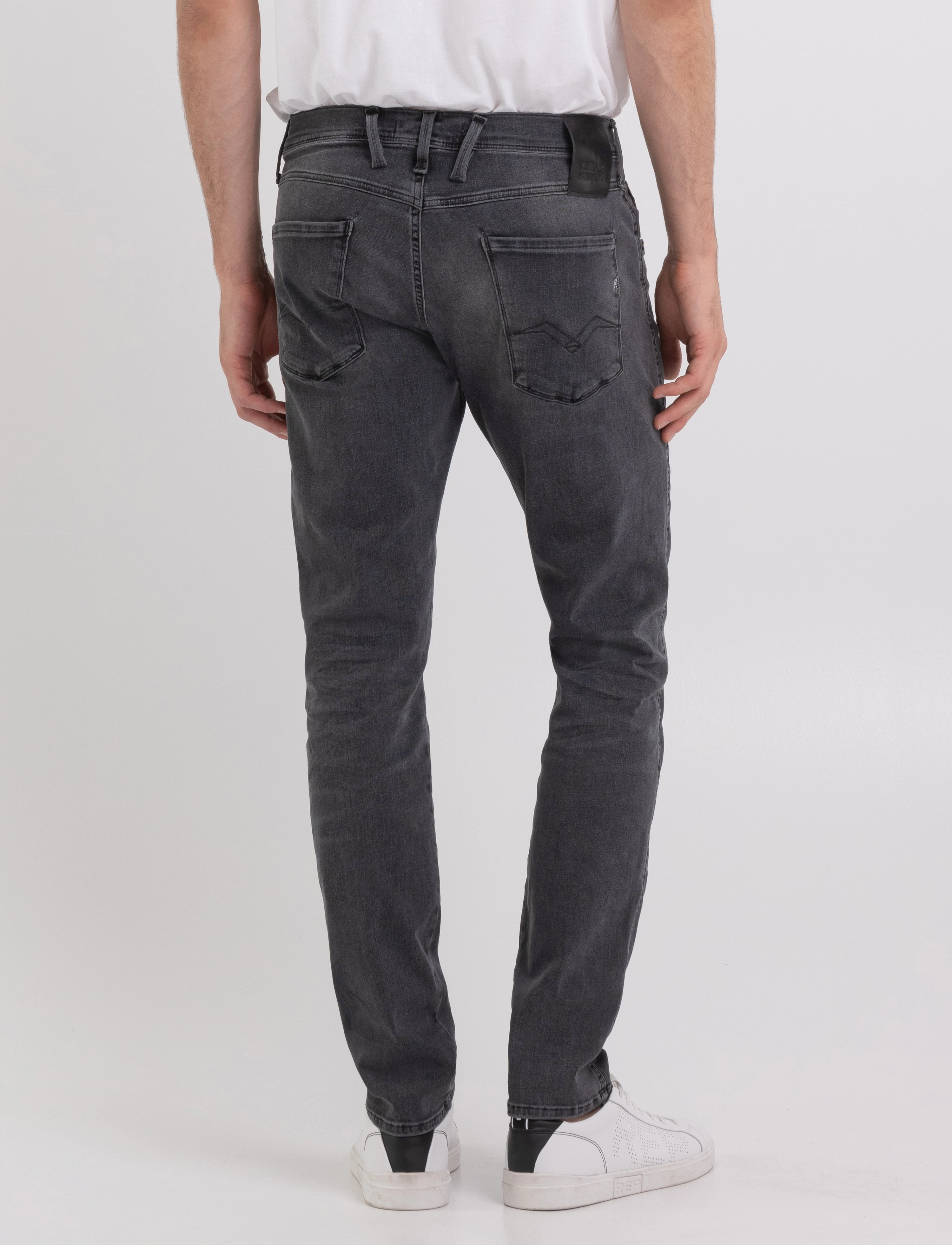 Replay - ANBASS Trousers SLIM HYPERFLEX ORIGINAL - grey - 3