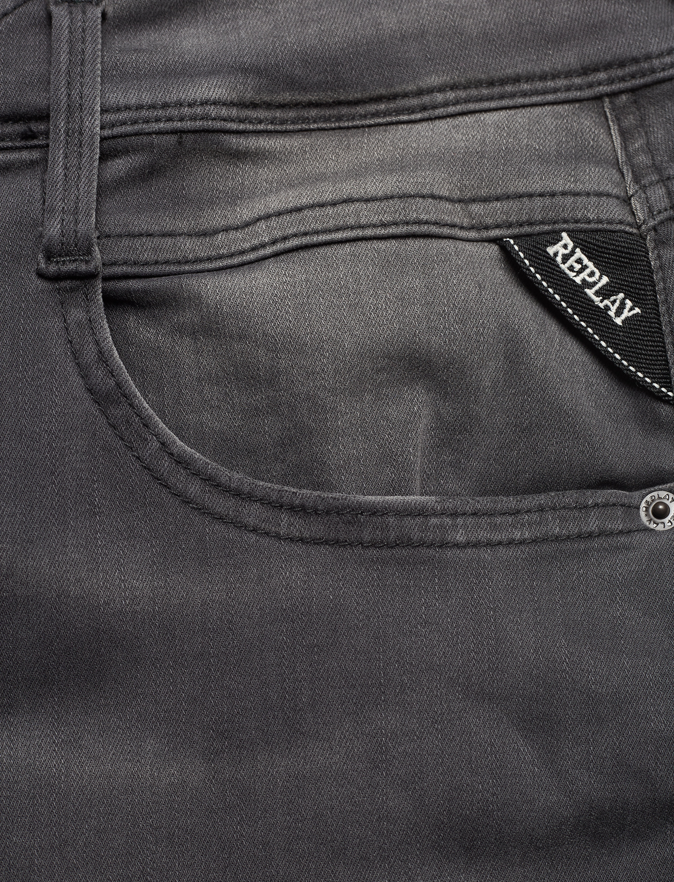 Replay - ANBASS Trousers SLIM Hyperflex Re-Used - medium grey - 2