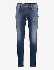 Replay - ANBASS Trousers SLIM Hyperflex Re-Used - slim jeans - medium blue - 0