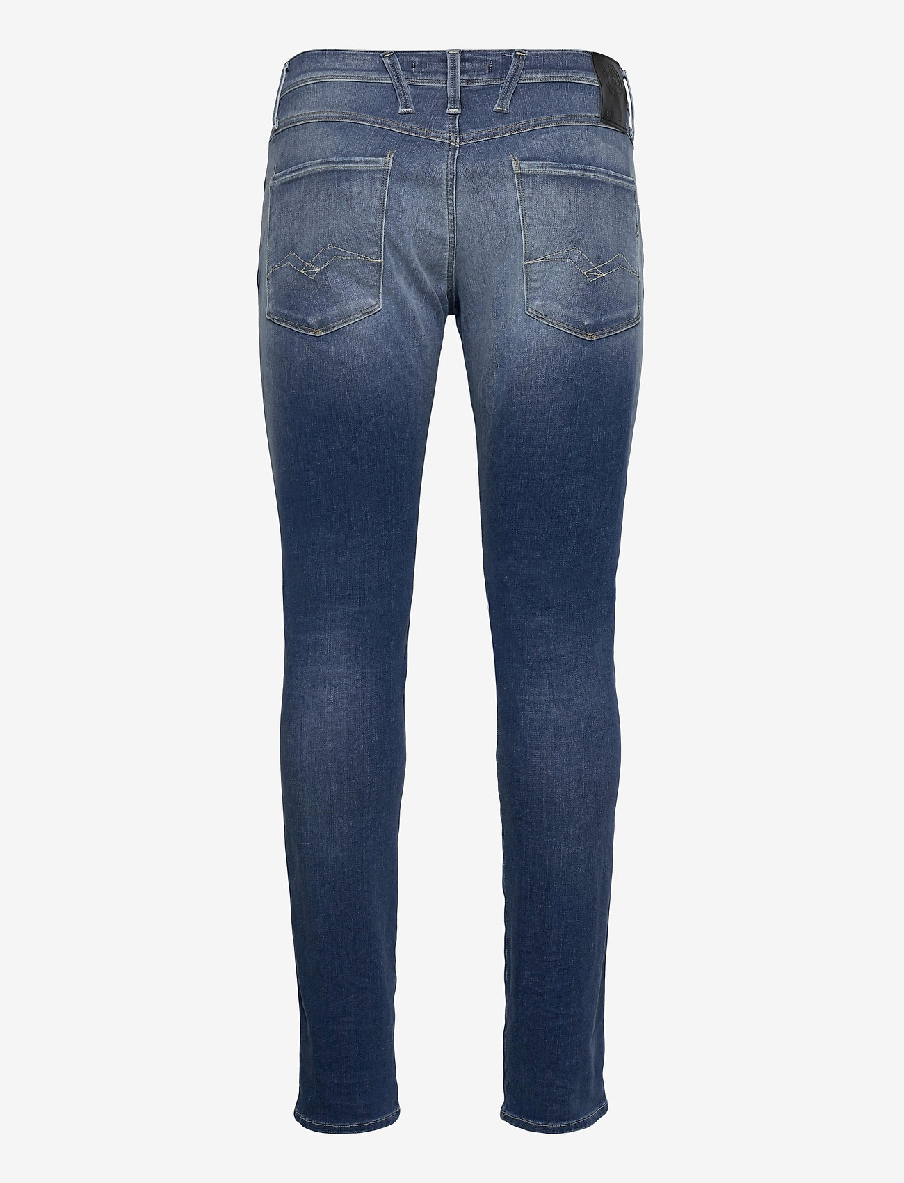 Replay - ANBASS Trousers Hyperflex Re-Used - džinsa bikses ar tievām starām - medium blue - 1