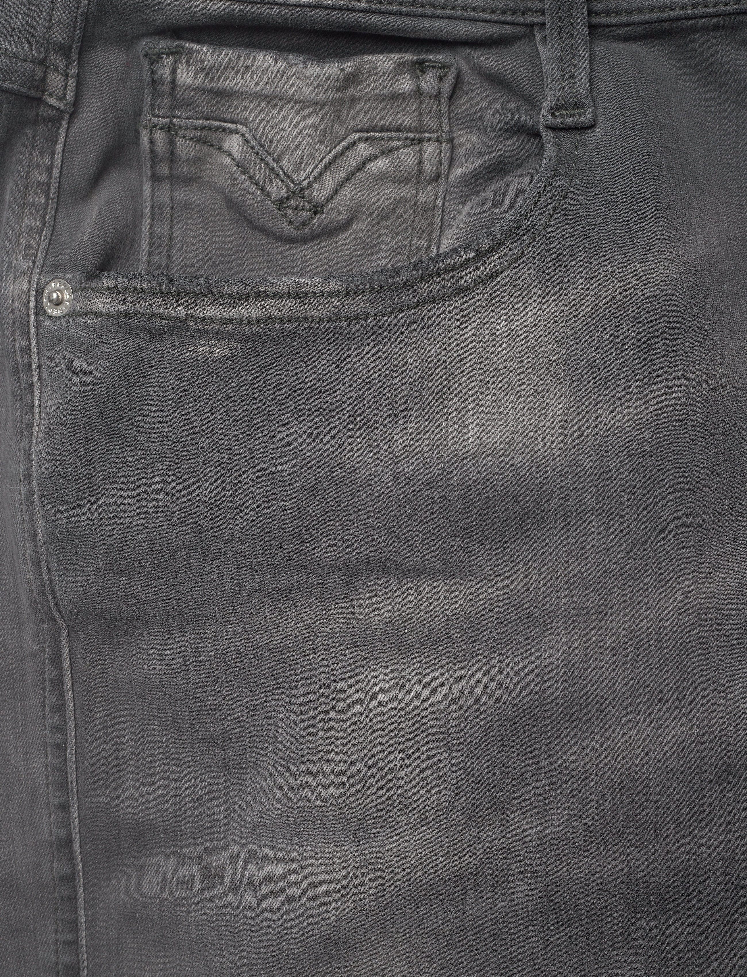 Replay - ANBASS Trousers SLIM White Shades - medium grey - 2