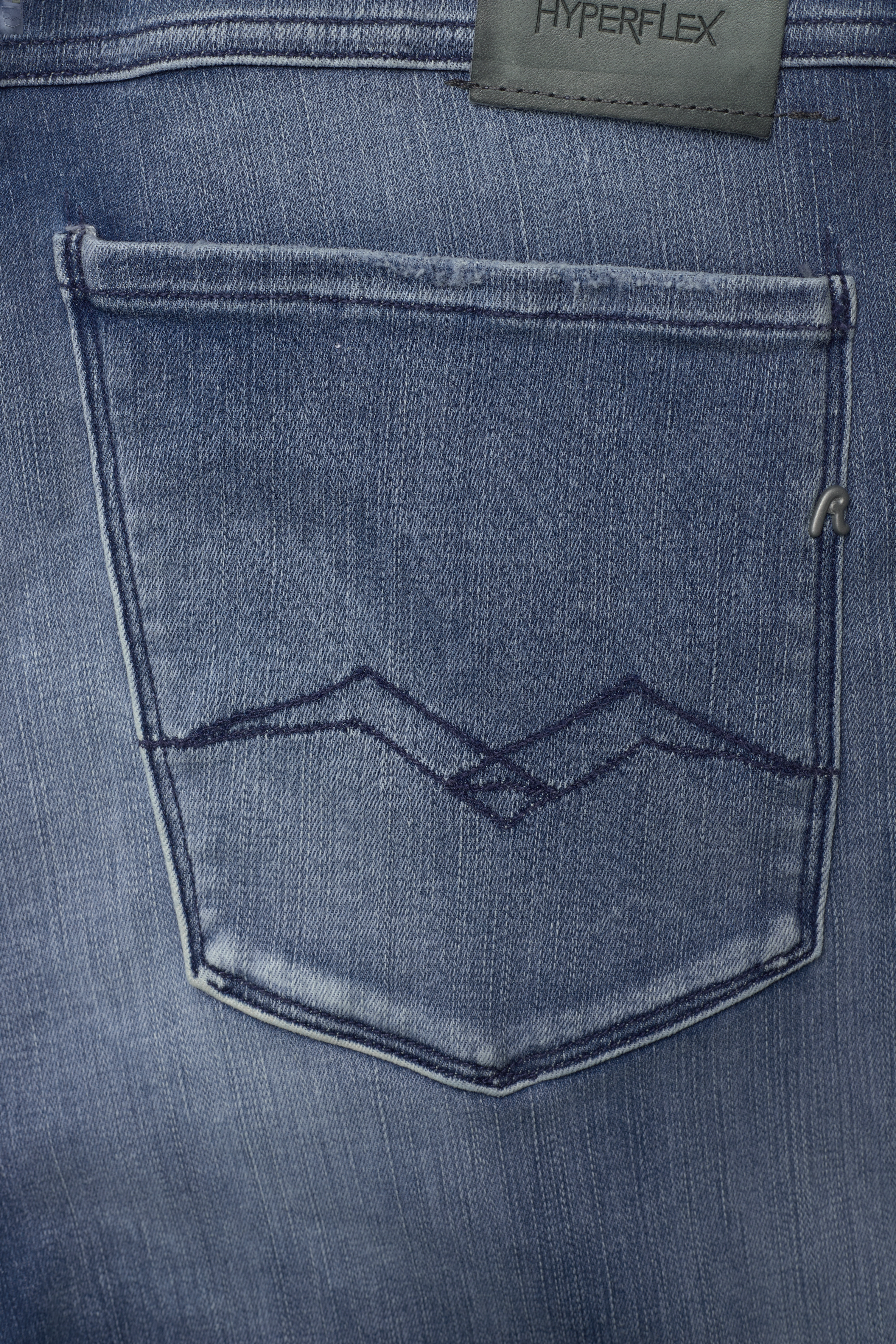 Replay - ANBASS Trousers White Shades - light blue - 4
