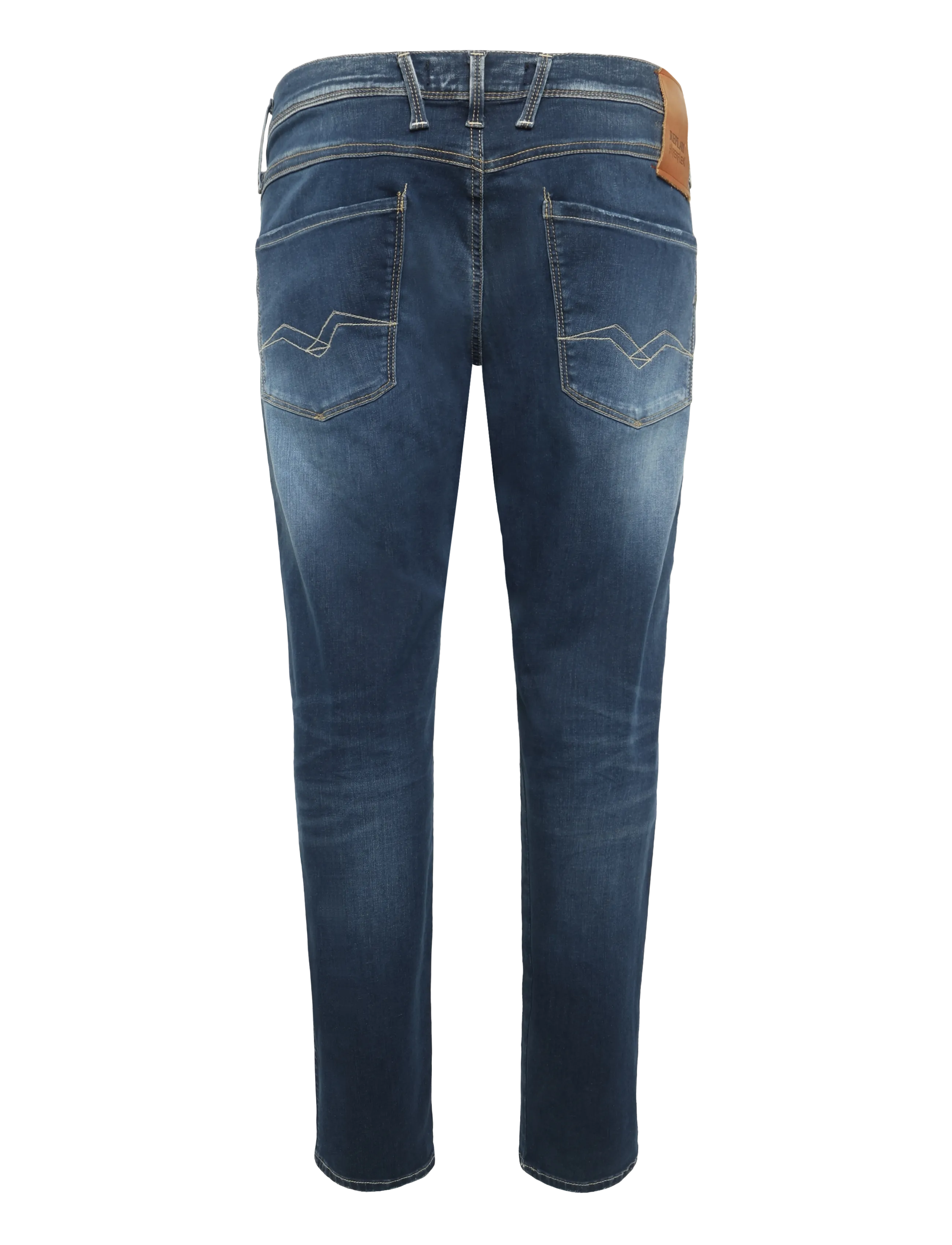 Replay - ANBASS SLIM Hyperflex Re-Used XLite Sustainable DENIM Trousers DARK BLUE - hosen & jeans - blue - 2