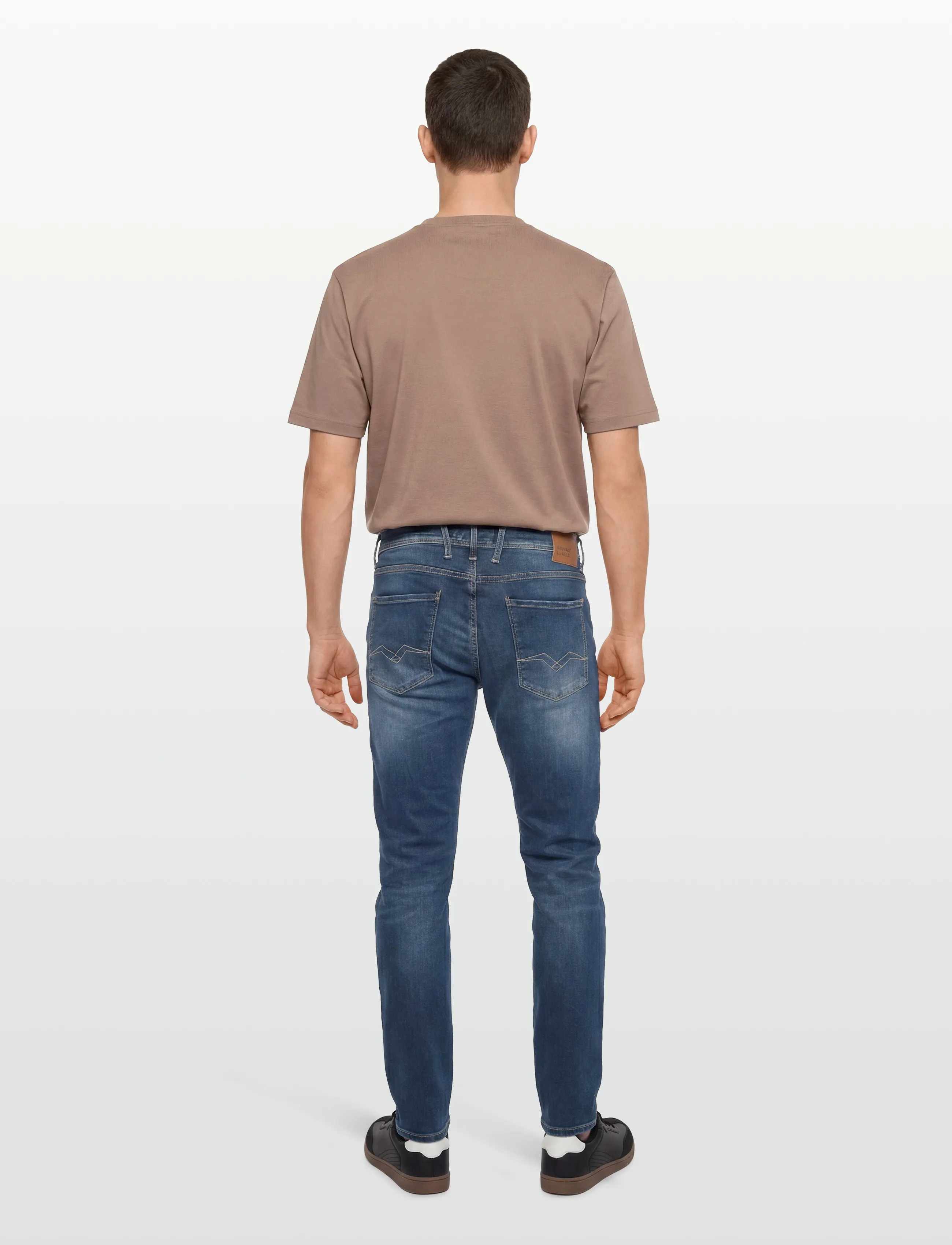 Replay - ANBASS SLIM Hyperflex Re-Used XLite Sustainable DENIM Trousers DARK BLUE - hosen & jeans - blue - 4