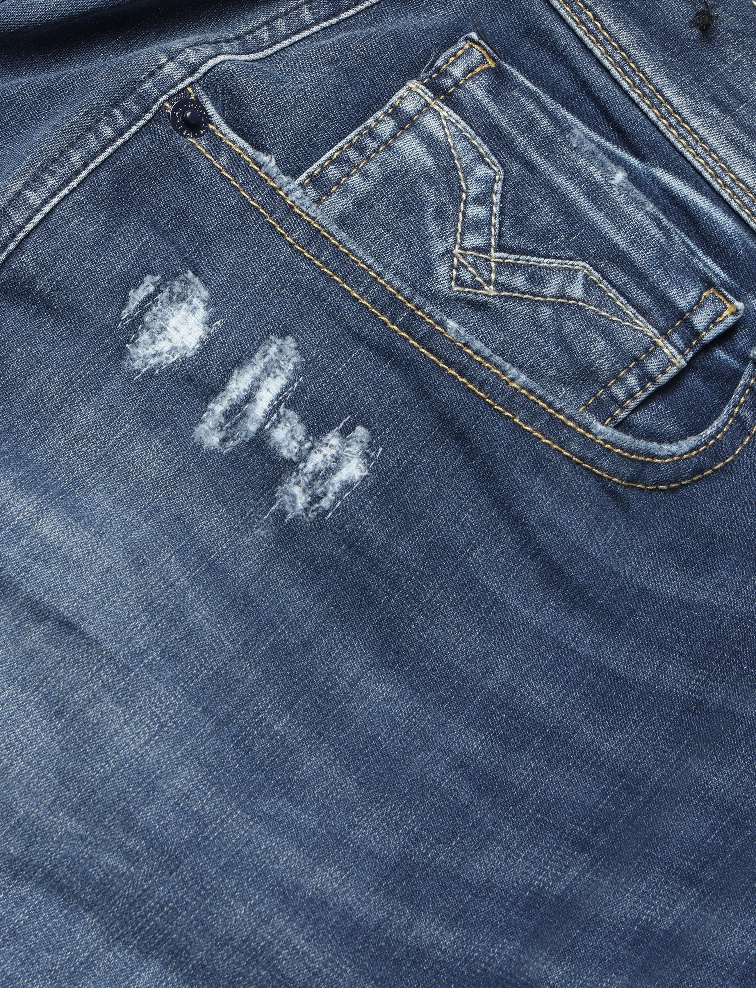 Replay - ANBASS SLIM Hyperflex Re-Used XLite Sustainable DENIM Trousers DARK BLUE - hosen & jeans - blue - 5
