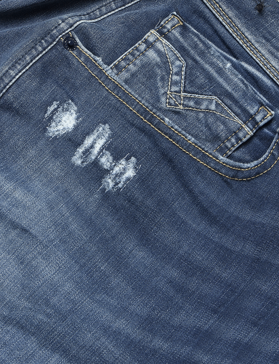 Replay - ANBASS SLIM Hyperflex Re-Used XLite Sustainable DENIM Trousers DARK BLUE - slim fit jeans - blue - 5