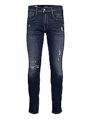 Replay - ANBASS Trousers SLIM Hyperflex Re-Used XLite - kitsad teksad - dark blue - 0