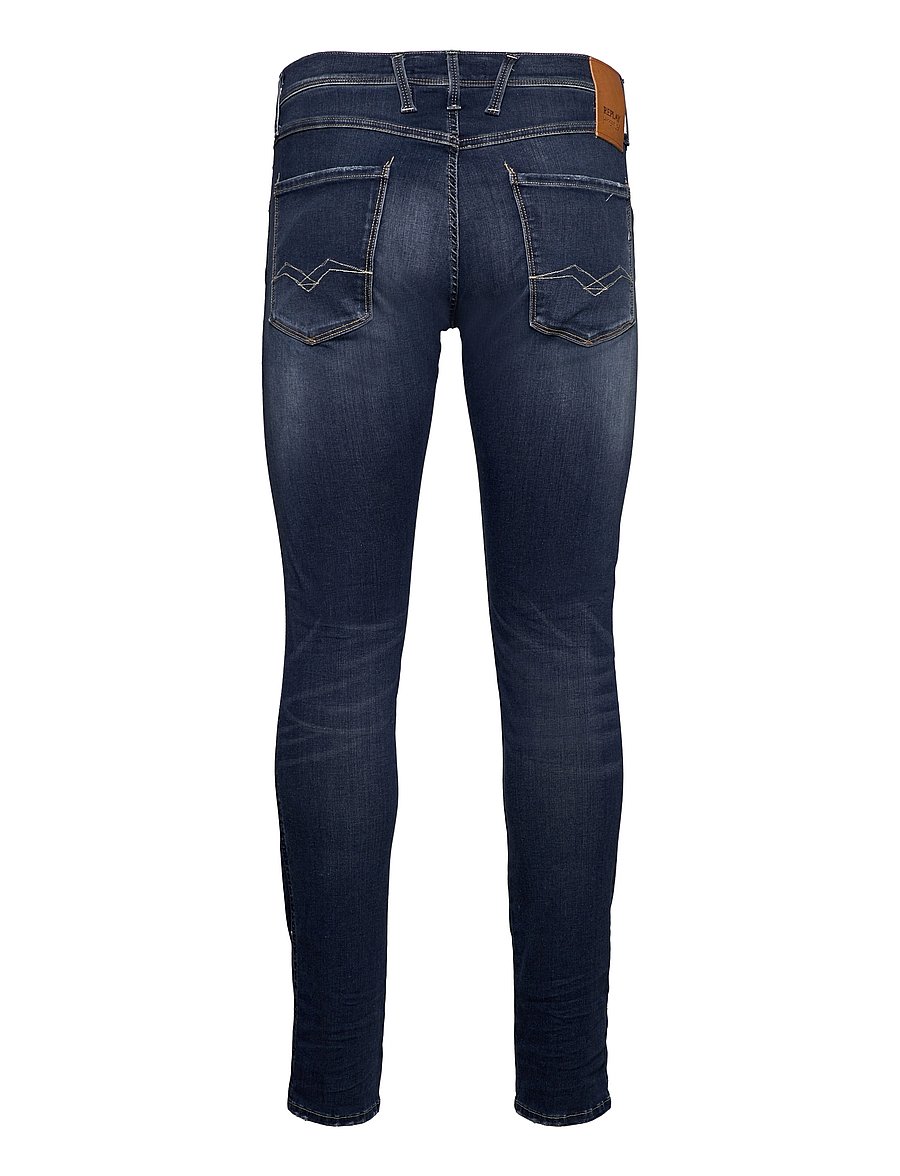 Replay - ANBASS Trousers SLIM Hyperflex Re-Used XLite - dark blue - 2