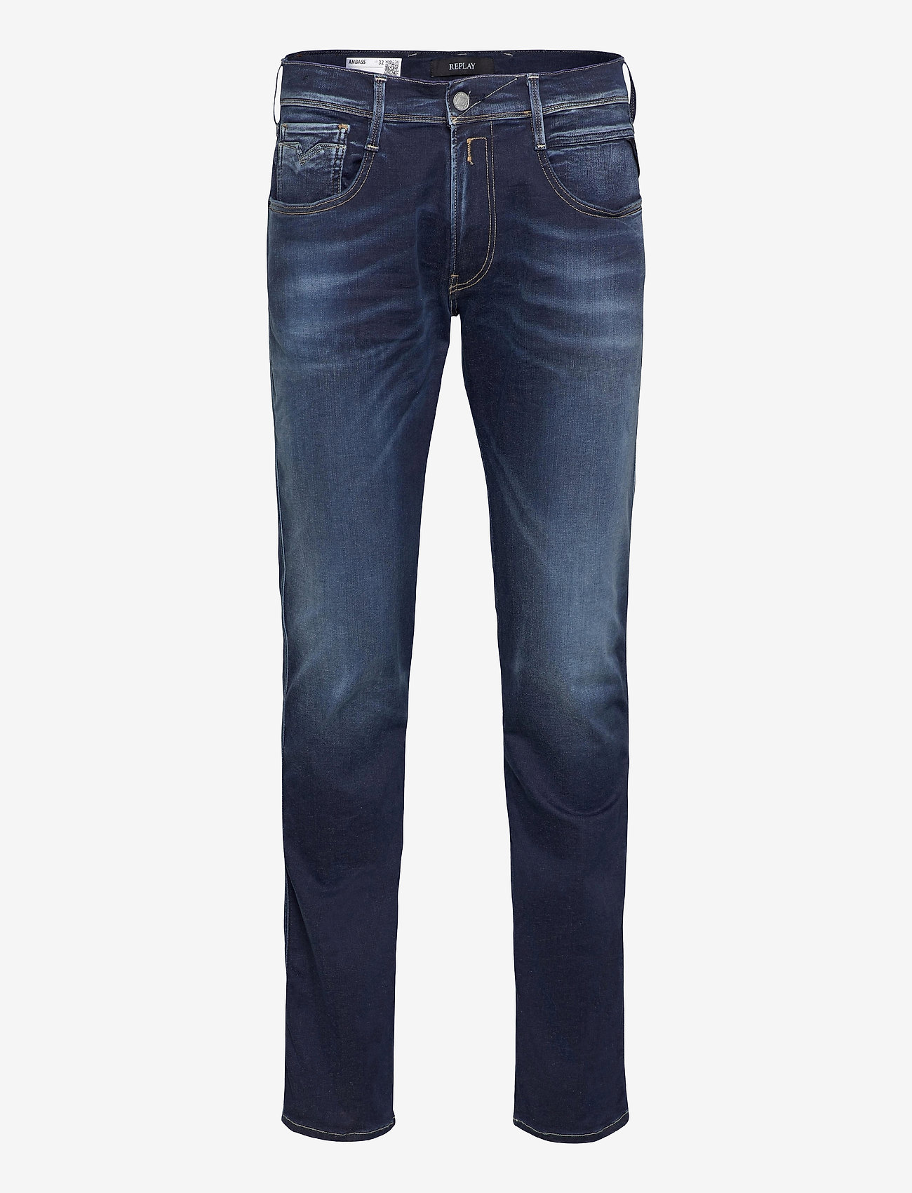 Replay - ANBASS Trousers SLIM Hyperflex Re-Used XLite - dark blue - 0