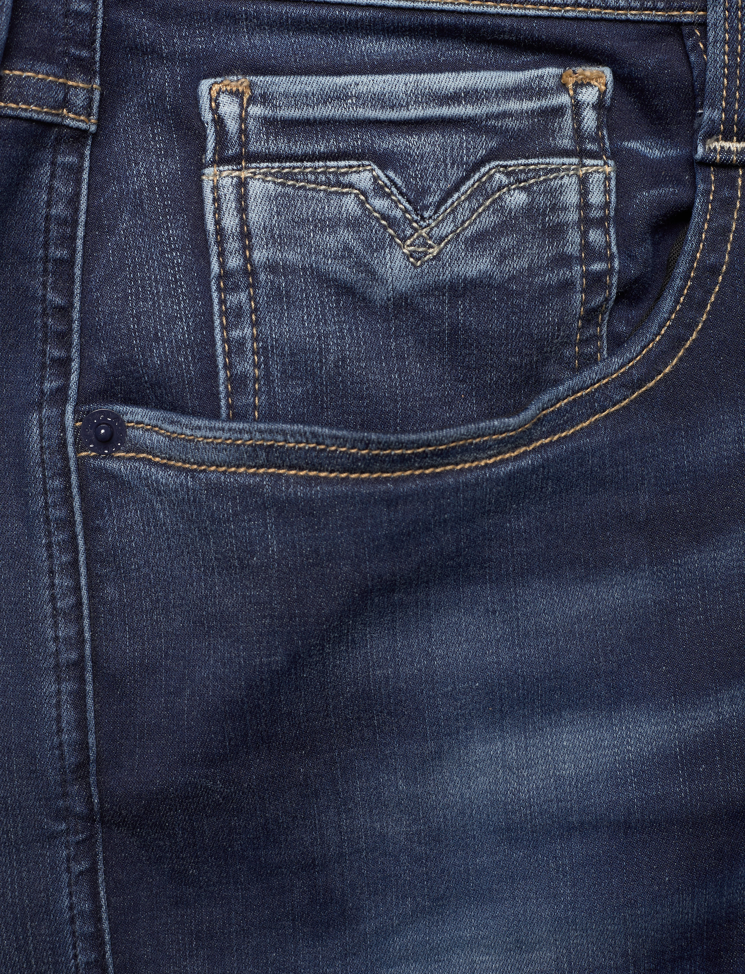 Replay - ANBASS Trousers SLIM Hyperflex Re-Used XLite - dark blue - 2