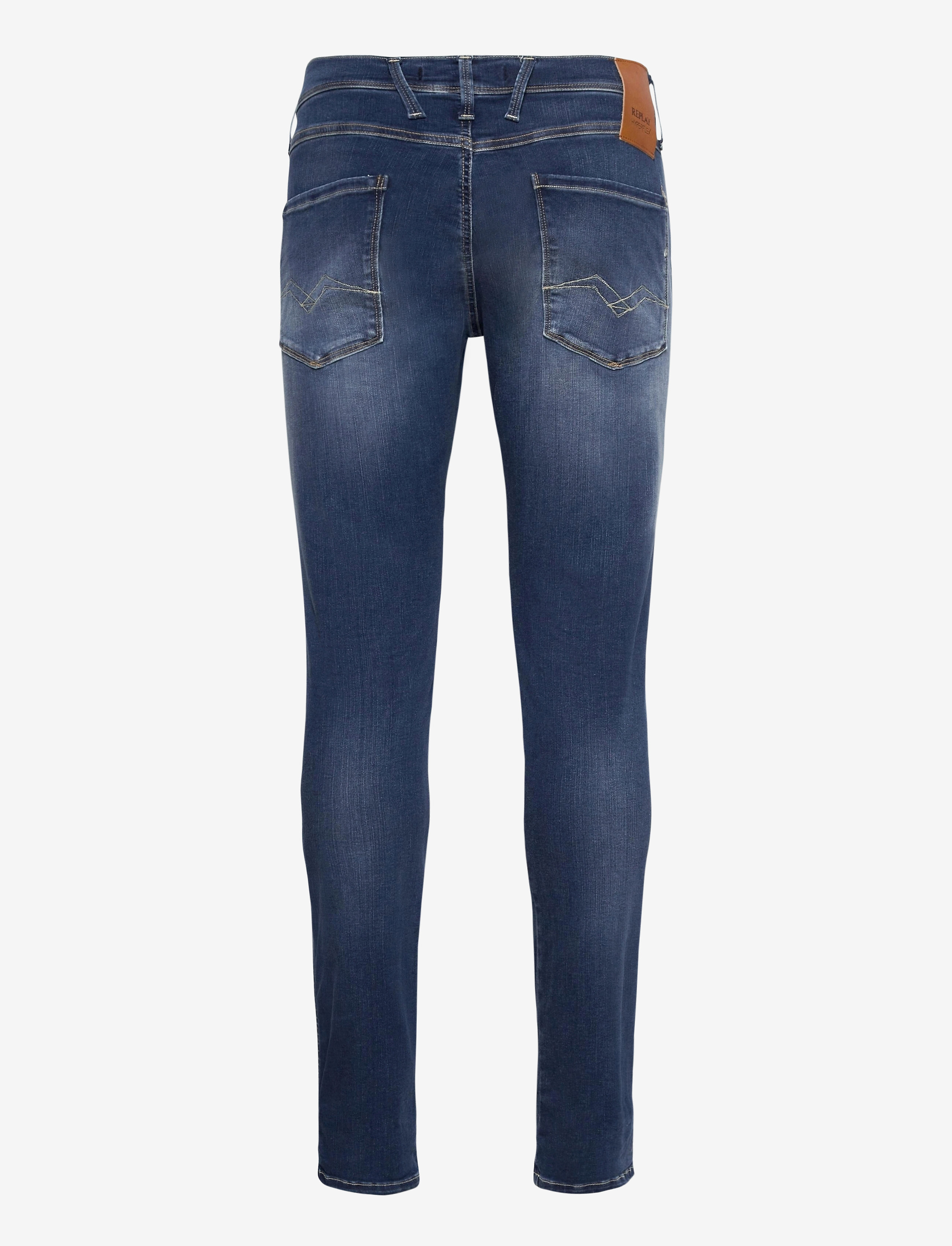 Replay - ANBASS Trousers Hyperflex Re-Used XLite - medium blue - 1