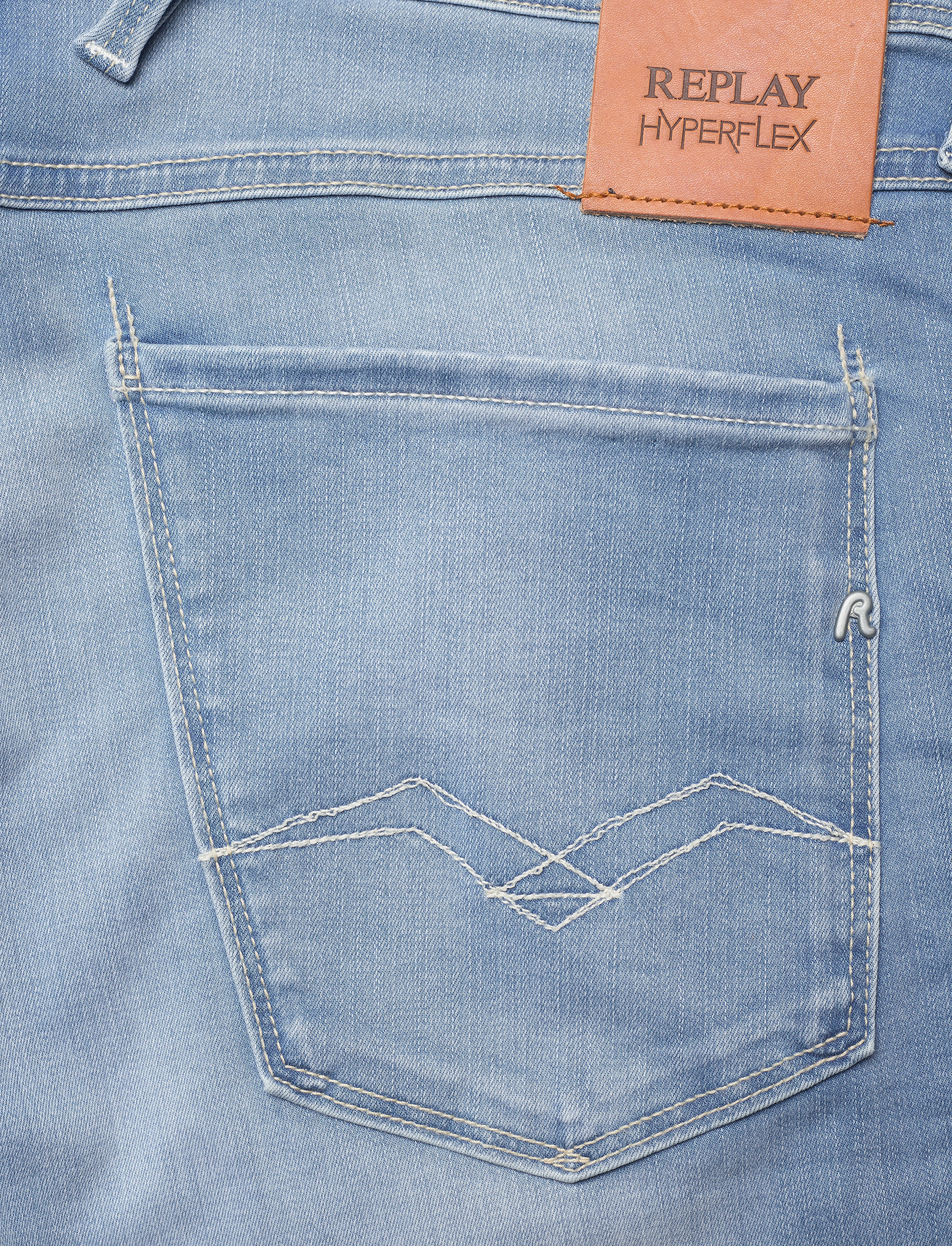 Replay - ANBASS Trousers SLIM Hyperflex Re-Used XLite - light blue - 4