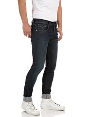 Replay - ANBASS Trousers Hyperflex Re-Used - slim fit -farkut - dark blue - 6