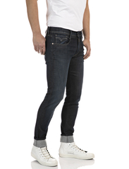 Replay - ANBASS Trousers Hyperflex Re-Used - slim fit -farkut - dark blue - 8