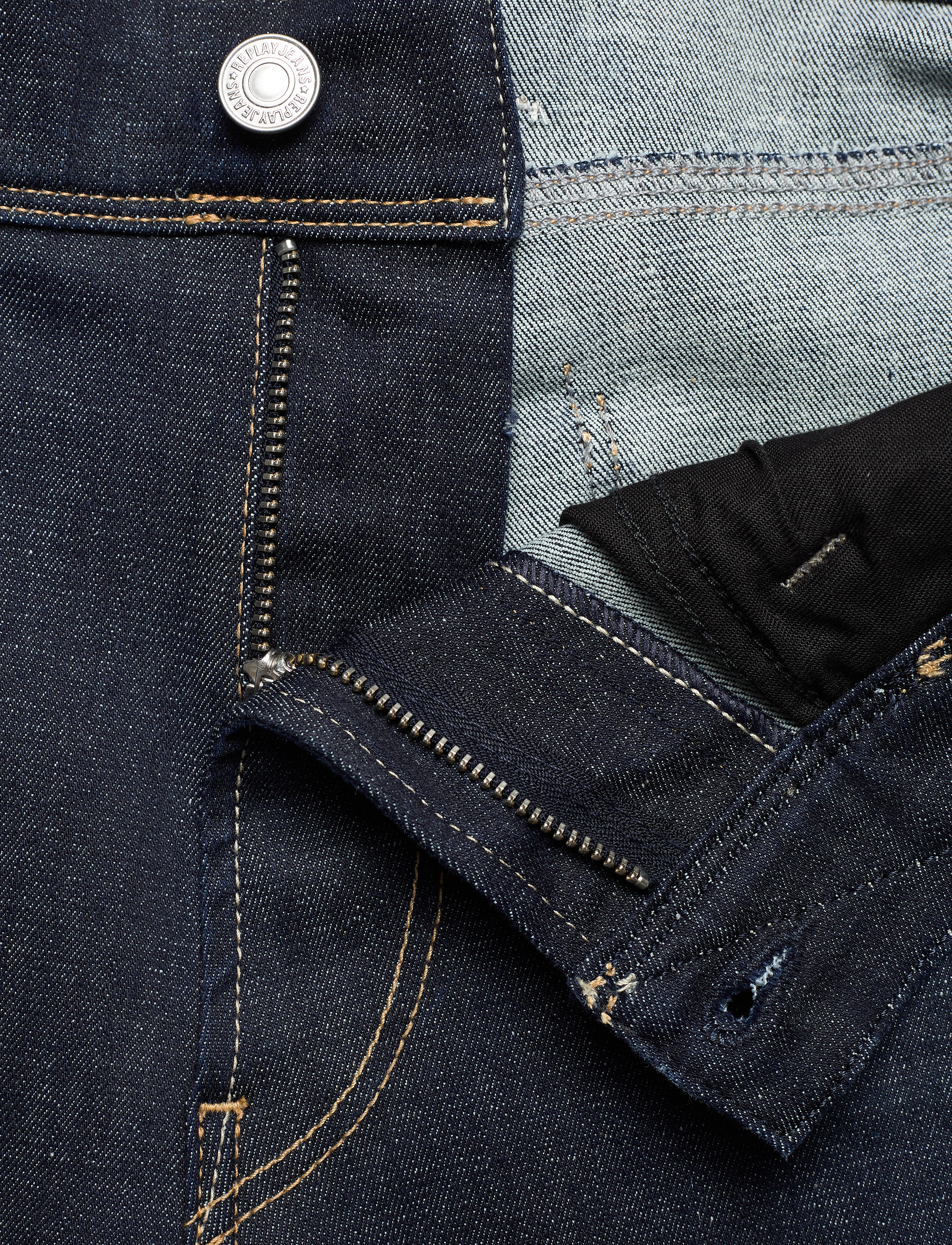 Replay - ANBASS Trousers SLIM Hyperflex Re-Used - dark blue - 4