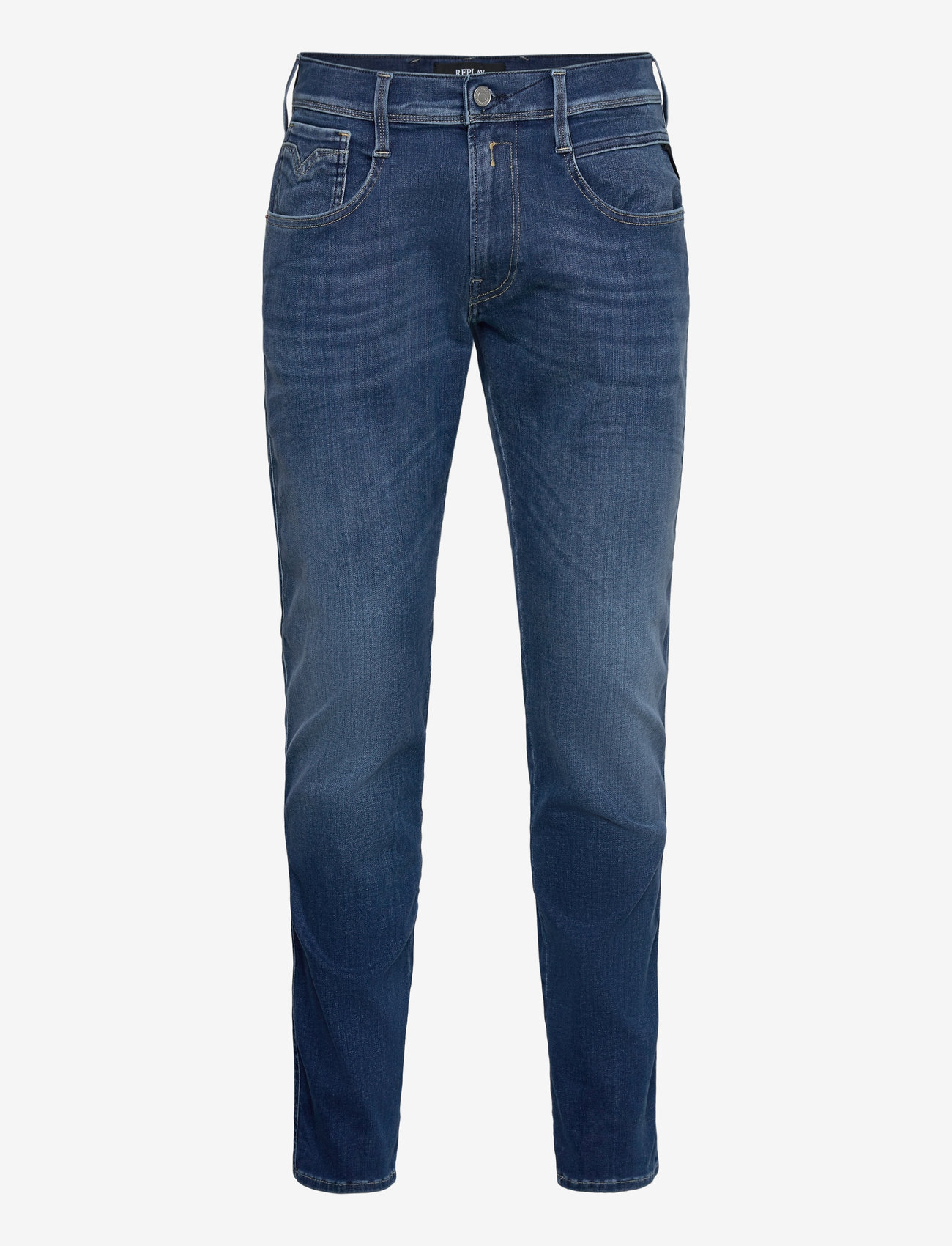 Replay - ANBASS Trousers SLIM Hyperflex Re-Used - slim jeans - dark blue - 0